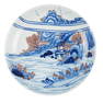 BLUE AND WHITE WITH UNDERGLAZE RED CHARGER 19TH-20TH CENTURY