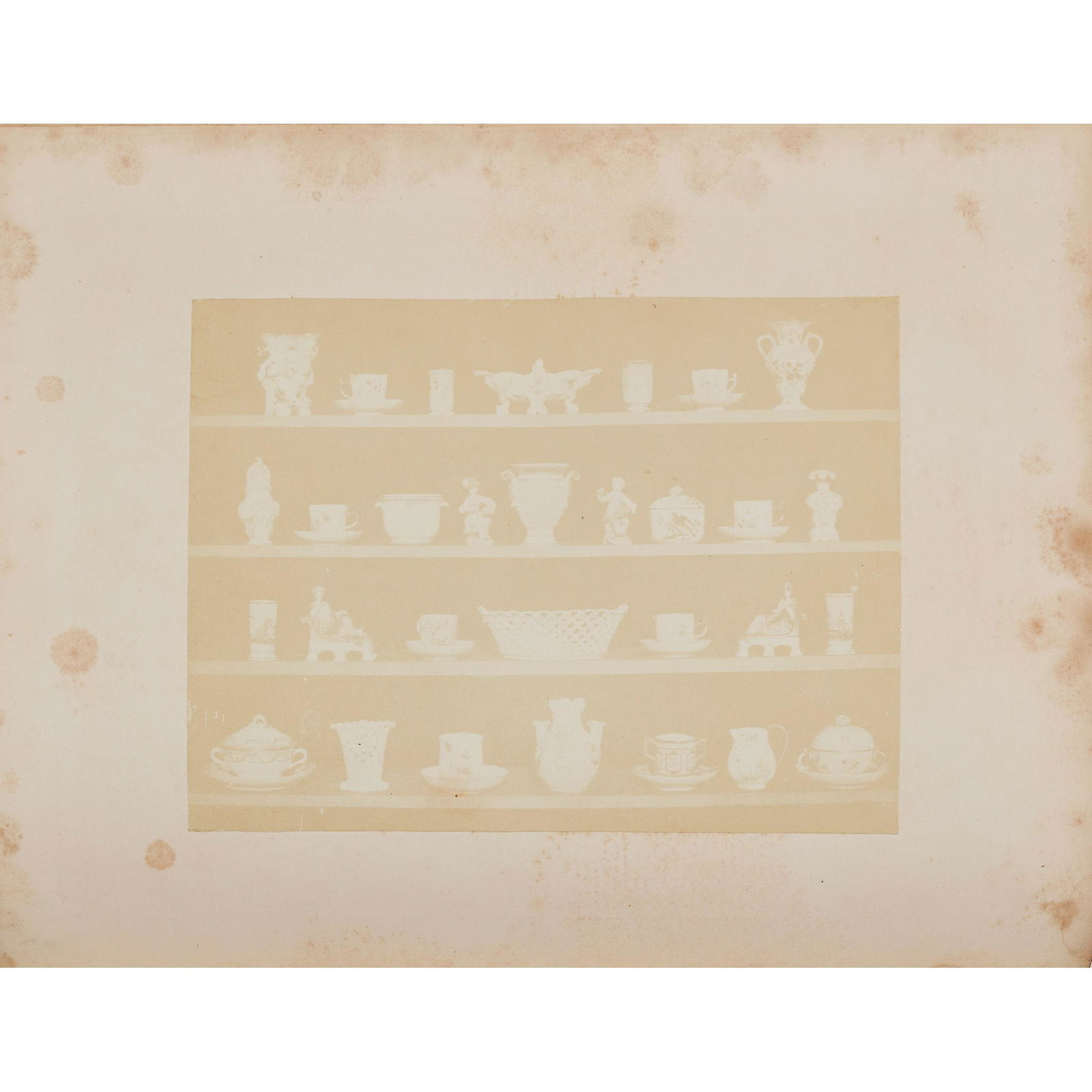 The Art Union [William Henry Fox Talbot] Monthly journal of the Fine Arts: The Art Union [William Henry Fox Talbot] Monthly journal of the Fine Arts London, 1846. Volume 8, 4to, Containing plate 3 ['Articles of China'] from "The Pencil of Nature", calotype mounted, no printe