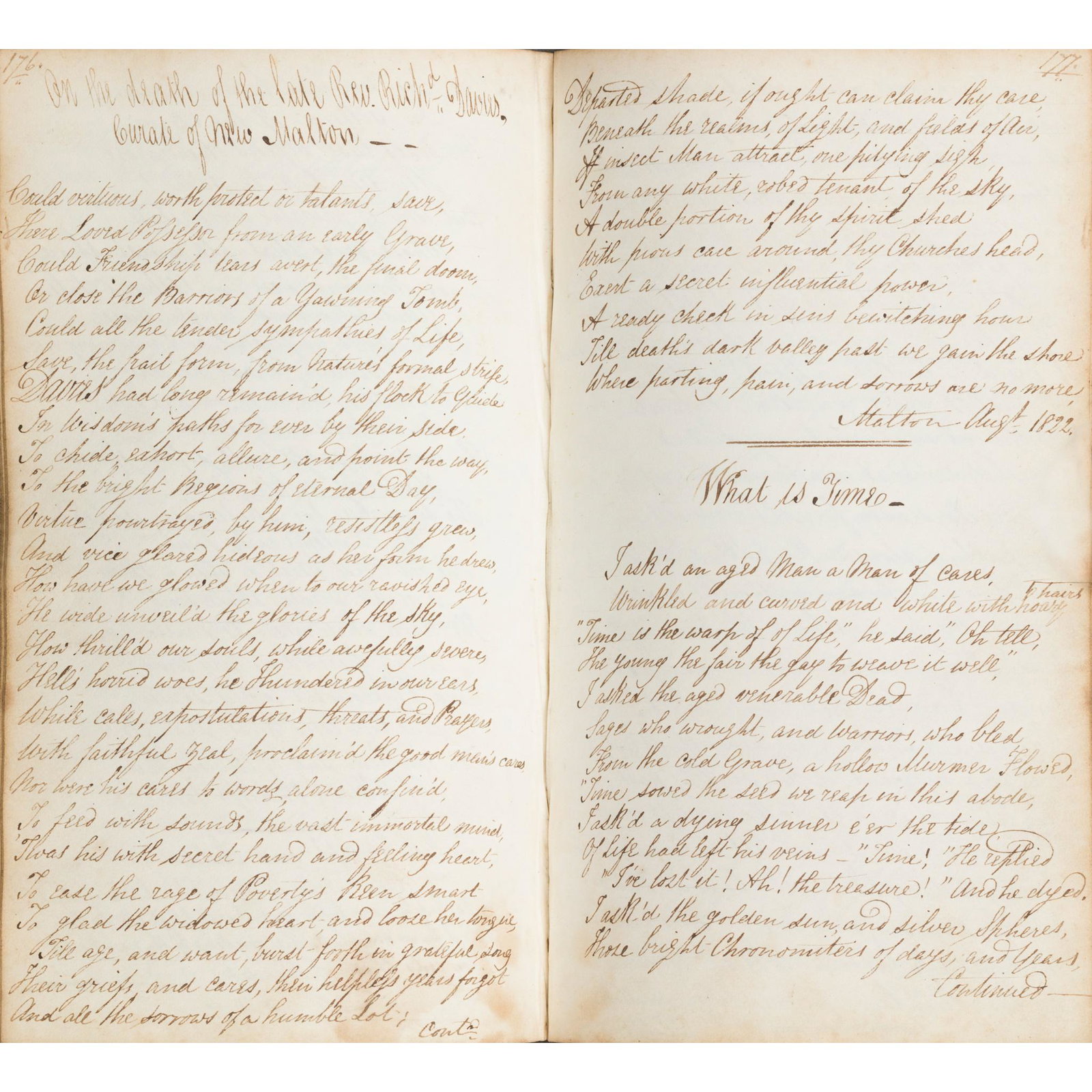 North York Moors Yorkshire Manuscript Poetry: North York Moors Yorkshire Manuscript Poetry [Addison], Richard, of Raindale. [i.e. Richard Addison of Levisham on the Wolds] Carmina Excerpta. Hull: J. Hutchinson, 1823. 8vo, frontispiece, with the a