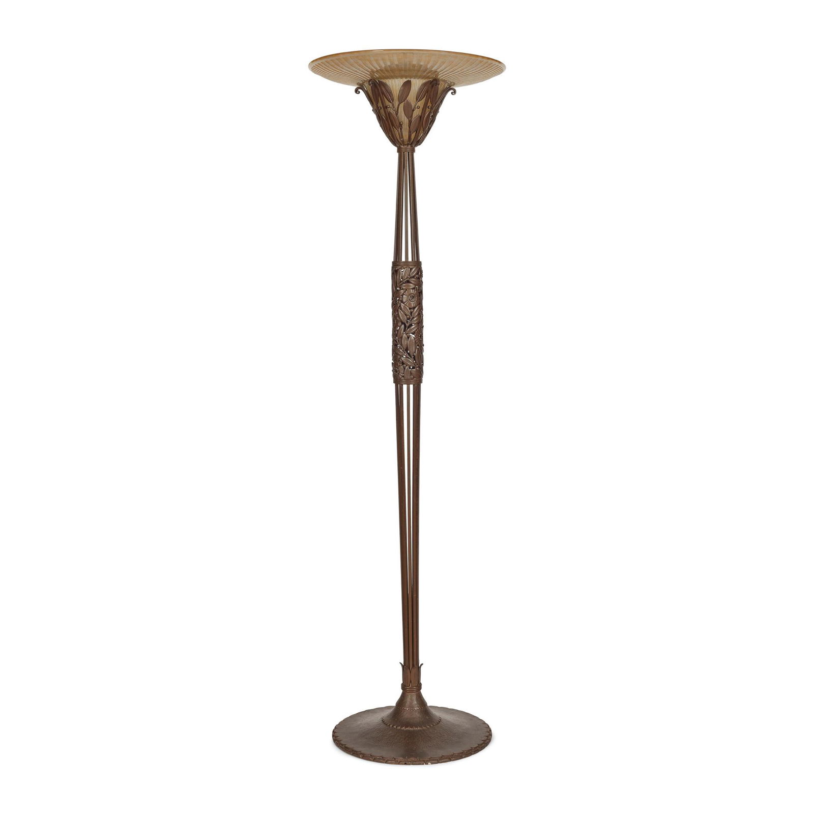 LOUIS KATONA (1850-1933) AND DAUM FRÈRES, NANCY FLOOR LAMP, CIRCA 1930 (1 of 2)