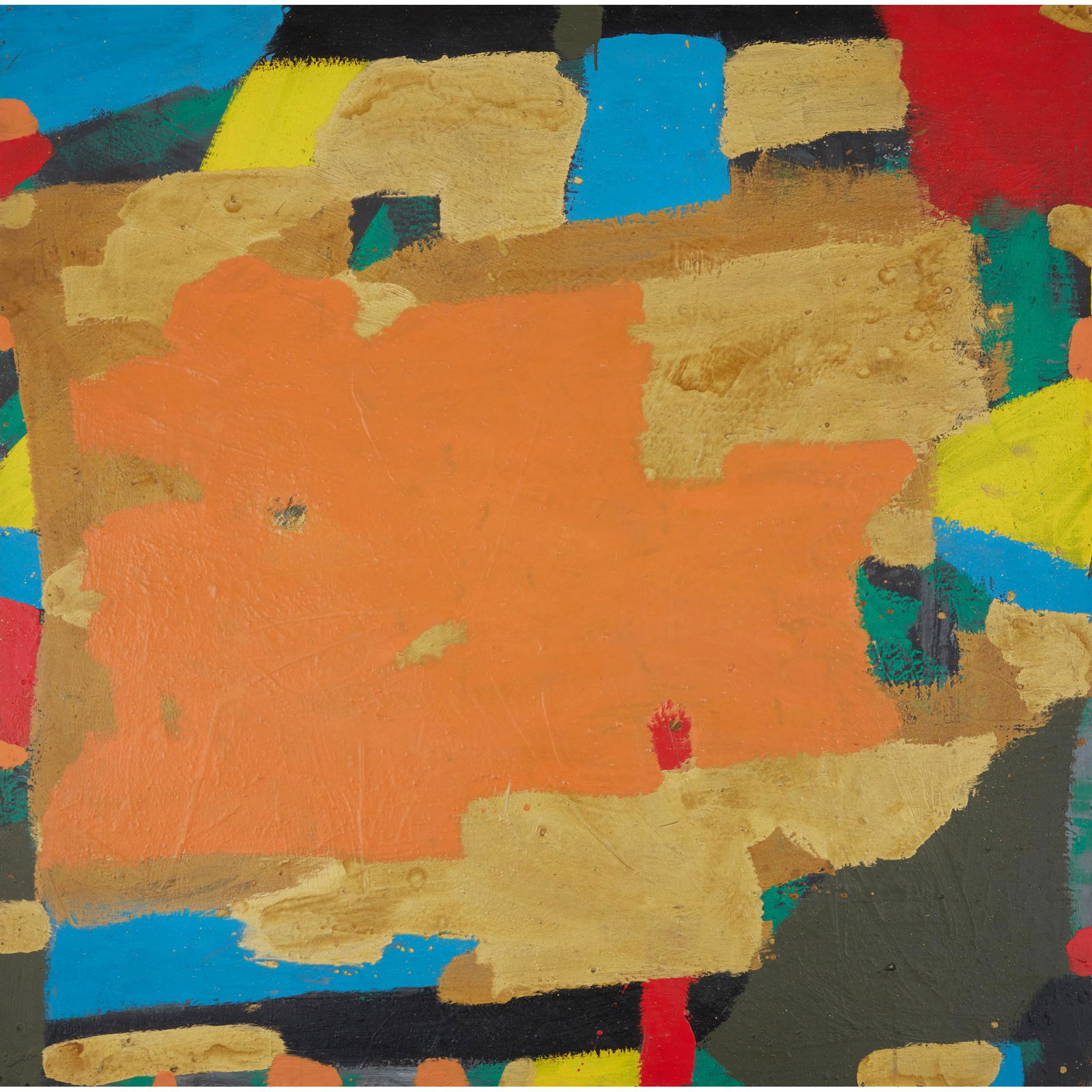 § Bernard Cohen (British 1933-) Black Base, November 1958: Â§ Bernard Cohen (British 1933-) Black Base, November 1958 signed, titled and dated (to reverse), oil on board (122cm x 122cm (48in x 48in)) Provenance: Marden Hill House, Hertfordshire; Rowntree Cl
