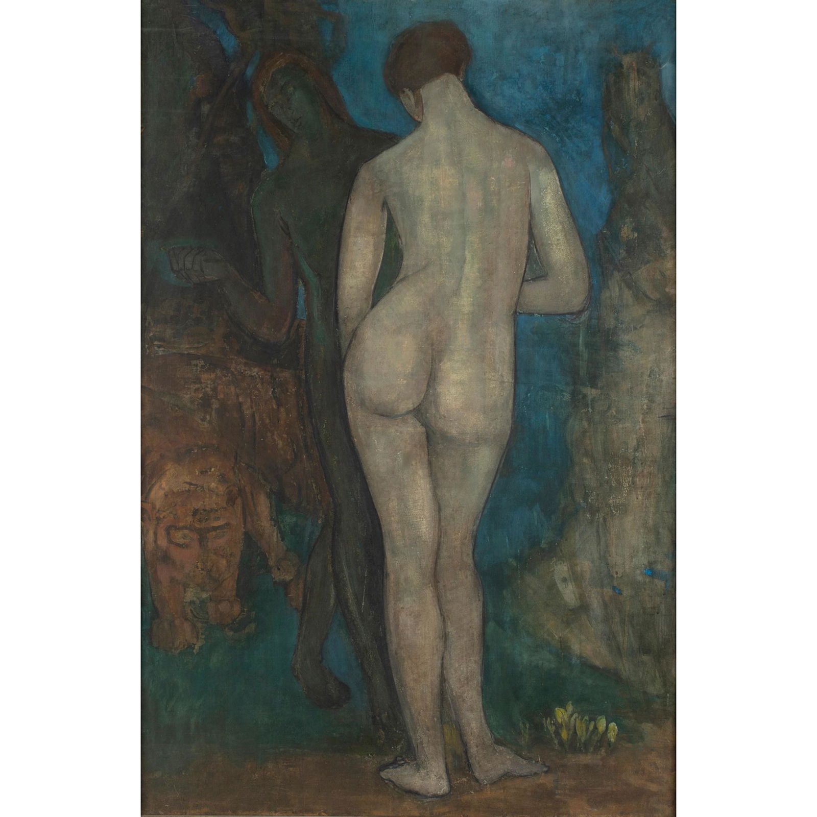 Dame Ethel Walker A.R.A. (British 1861-1951) The Faun and Women in the Forest (1 of 4)