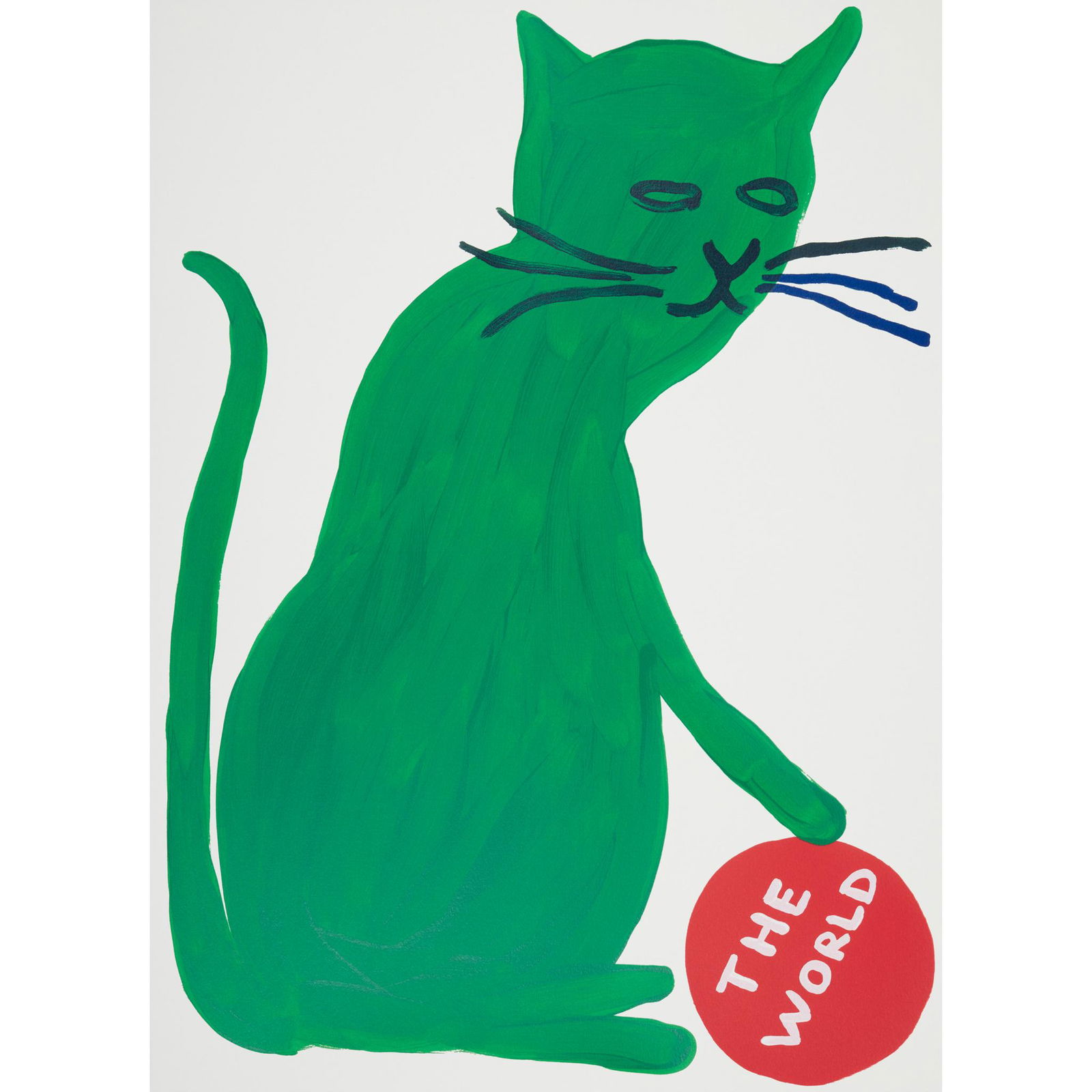 Â§ DAVID SHRIGLEY O.B.E. (BRITISH 1968-) UNTITLED (THE WORLD) - 2019: Â§ DAVID SHRIGLEY O.B.E. (BRITISH 1968-) UNTITLED (THE WORLD) - 2019 Screenprint, 22/125, signed with initials, numbered and dated in pencil verso (the sheet 74.5cm x 55.5cm (29.5in x 22in), unframe