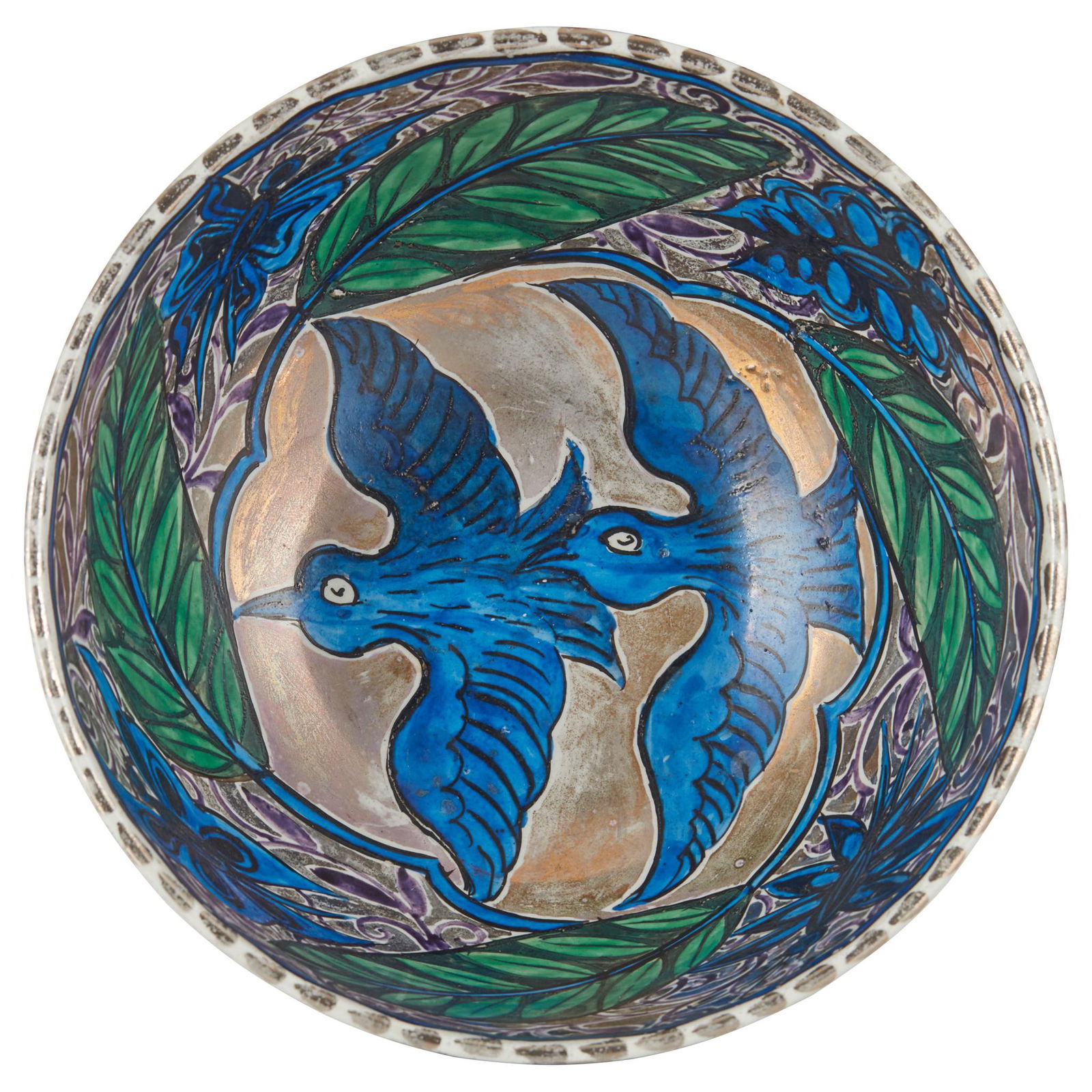 JOHN PEARSON (BRITISH 1859-1930) FOOTED BOWL, CIRCA 1900 (1 of 3)