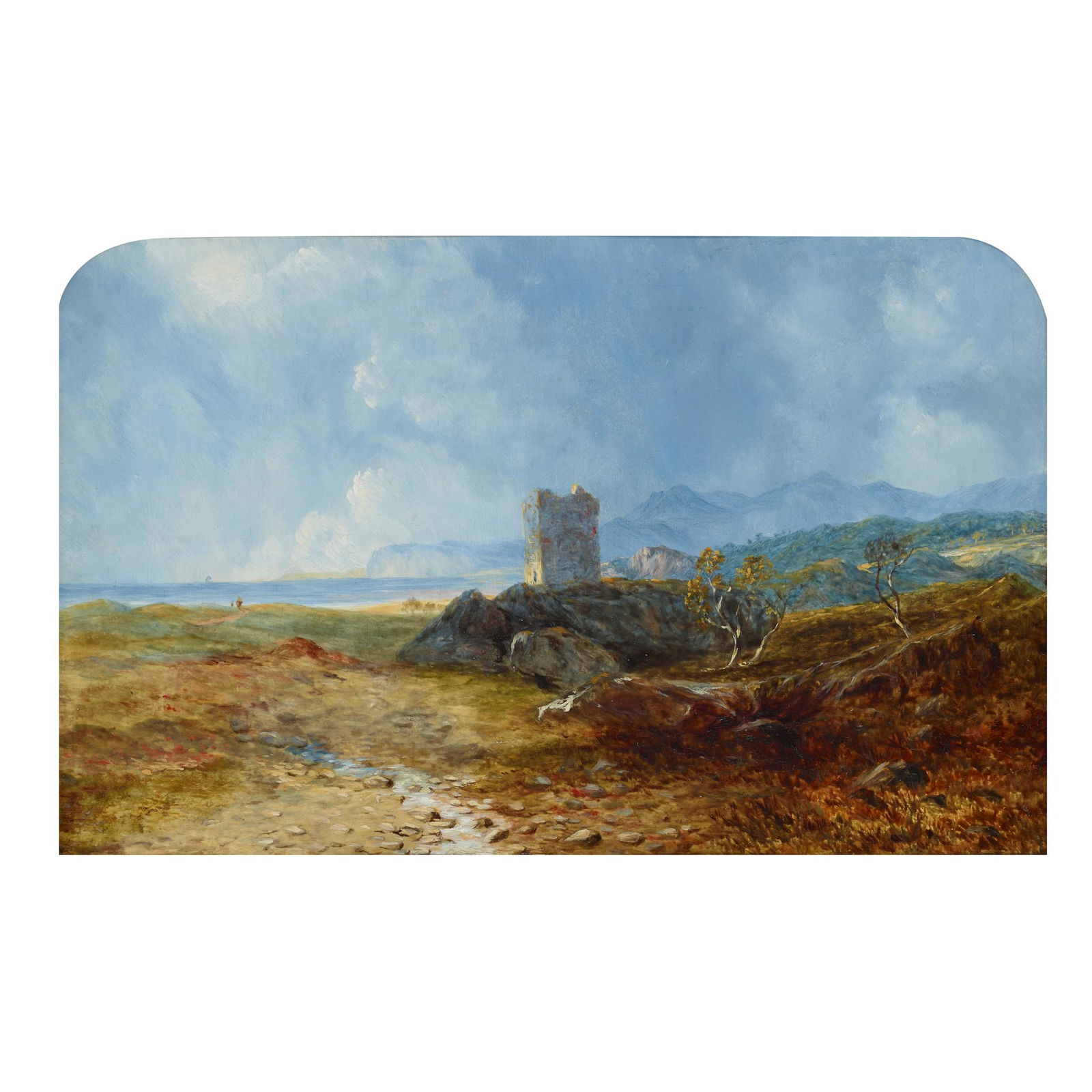 19TH CENTURY SCOTTISH SCHOOL COASTAL RUIN (1 of 3)