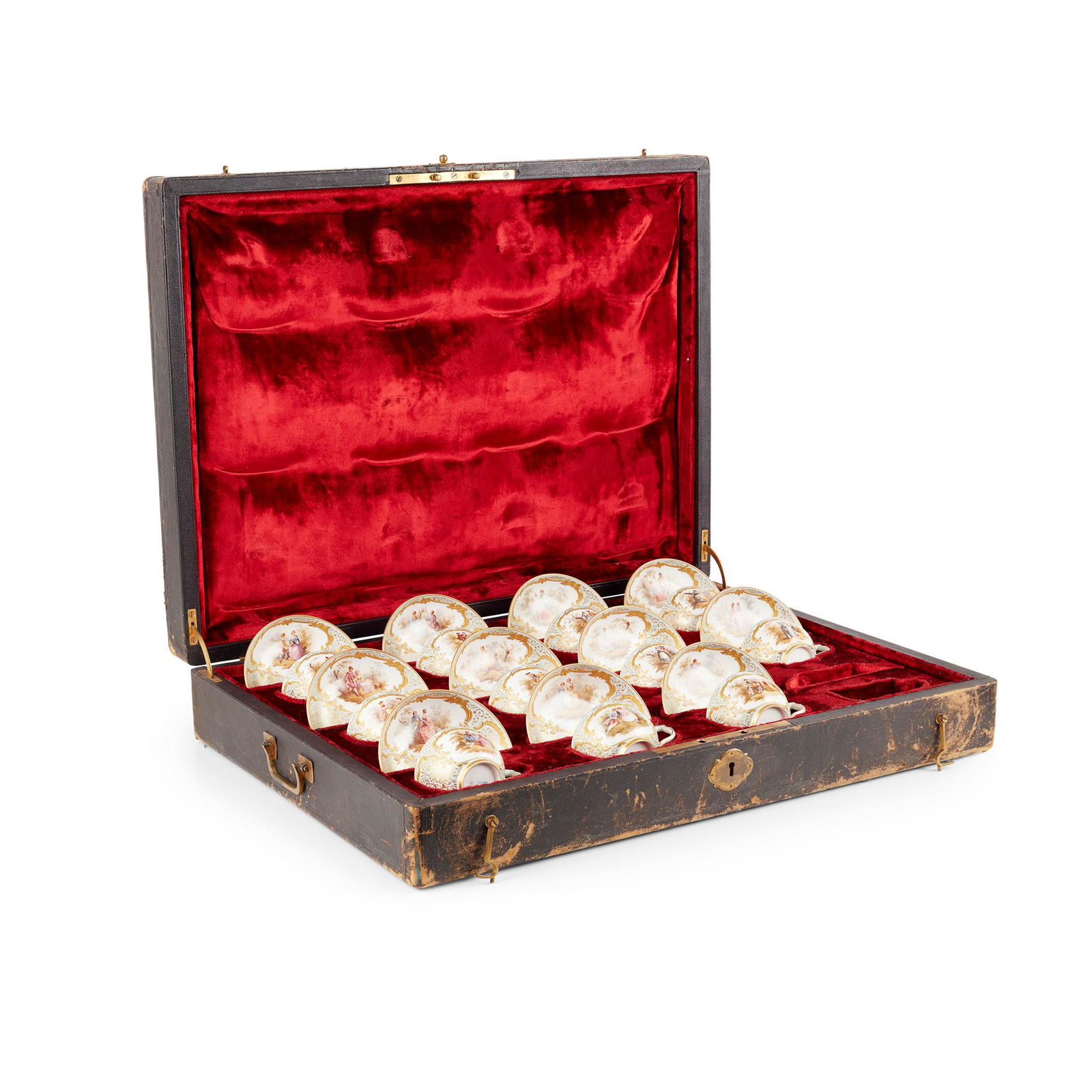 KPM BERLIN PORCELAIN CASED TEA SERVICE LATE 19TH CENTURY (1 of 6)