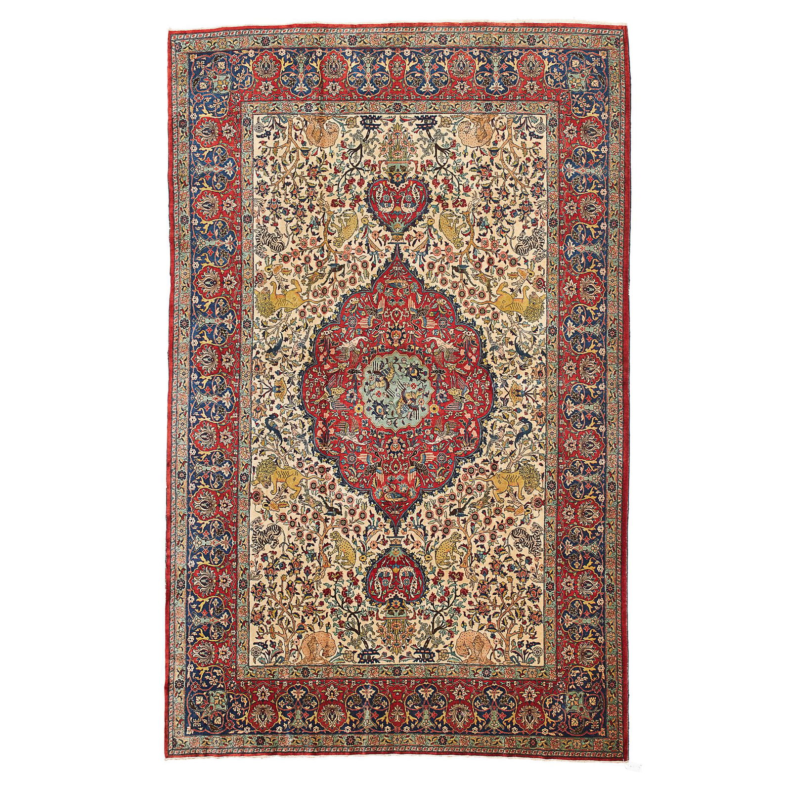 TABRIZ 'HUNTING' CARPET NORTHWEST PERSIA, EARLY/MID 20TH CENTURY (1 of 1)