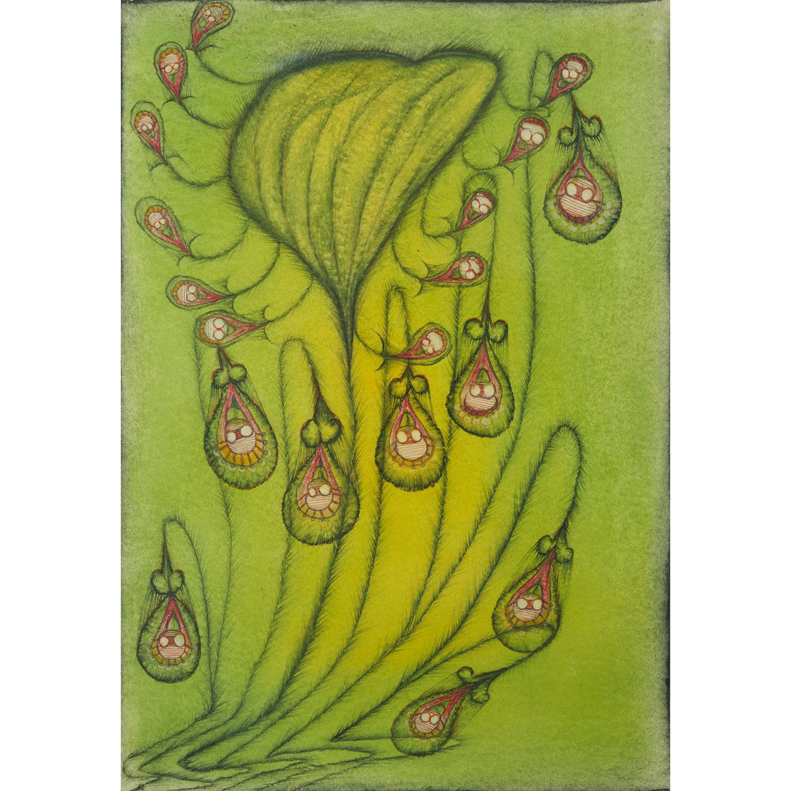 § ANNA ZEMÁNKOVÁ (CZECH 1908-1986) UNTITLED: § ANNA ZEMÁNKOVÁ (CZECH 1908-1986) UNTITLED Mixed media (66cm x 45cm (26in x 17.75in))