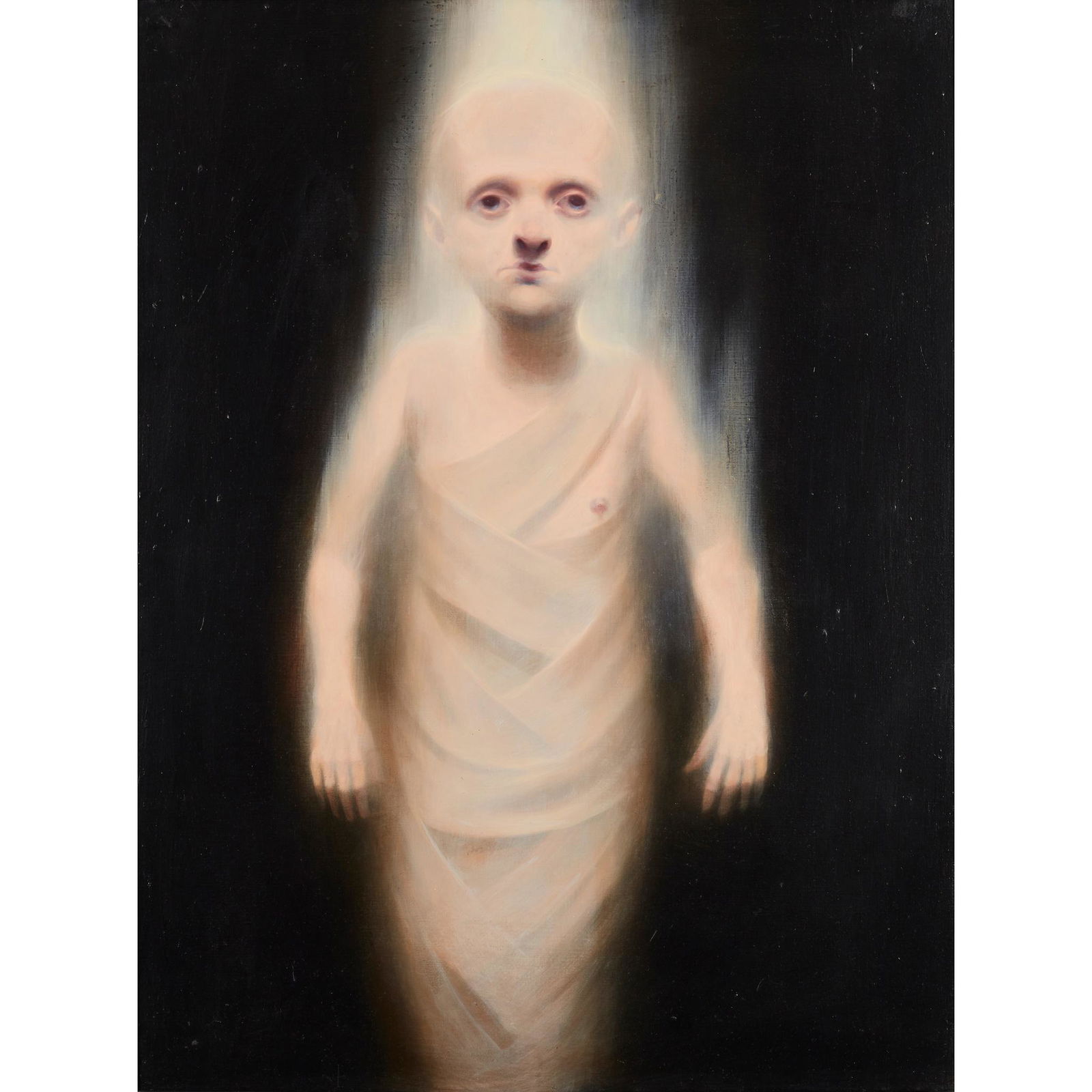 § KEN CURRIE (SCOTTISH 1960-) TORCH - 1994-5: § KEN CURRIE (SCOTTISH 1960-) TORCH - 1994-5 Oil on linen (100cm x 78cm (39.25in x 30.75in))