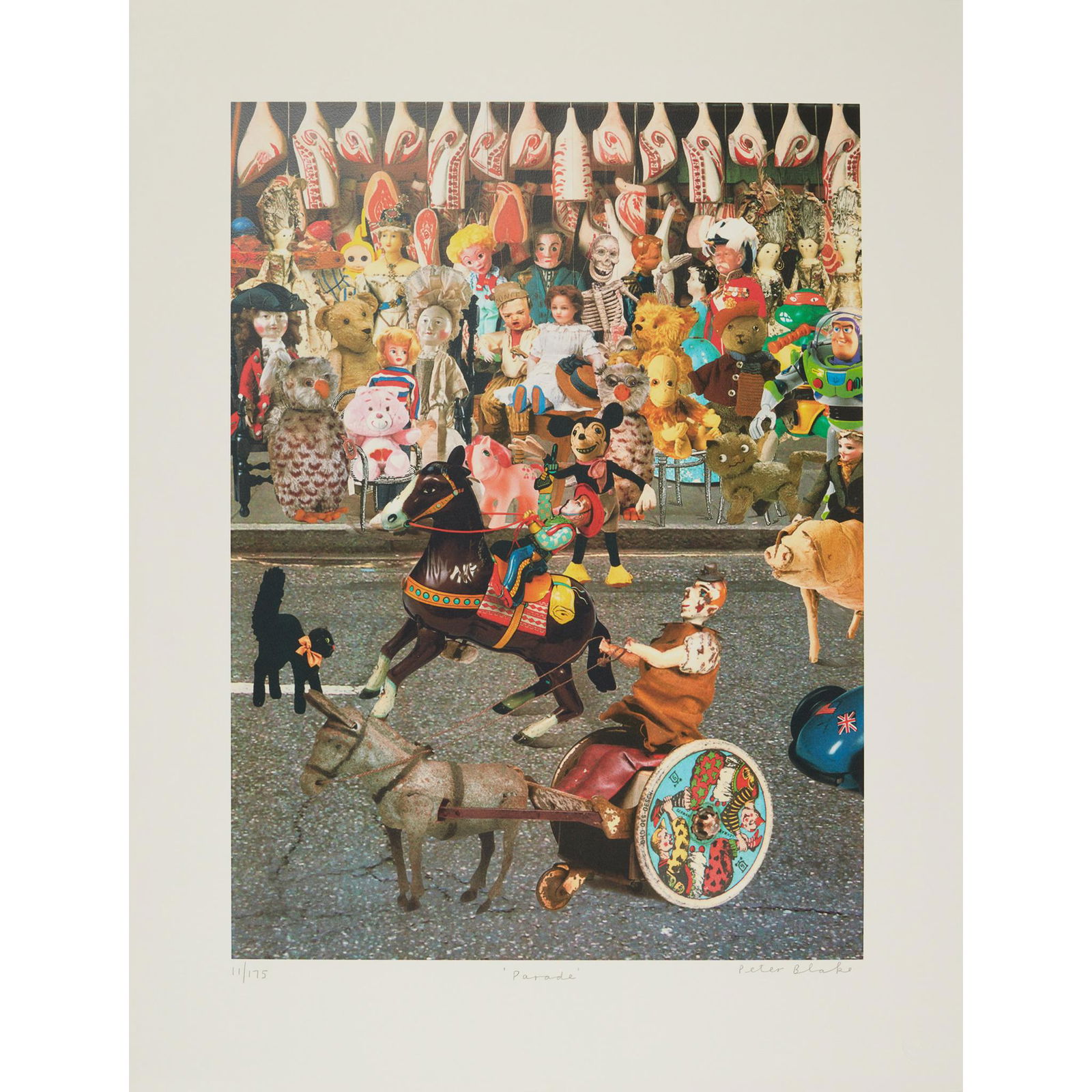 § SIR PETER BLAKE C.B.E., R.A. (BRITISH 1932-) PARADE: § SIR PETER BLAKE C.B.E., R.A. (BRITISH 1932-) PARADE Screenprint, 11/175, signed, titled and numbered in pencil to margin, published by CCA Galleries, London, with their blindstamp (the sheet 78