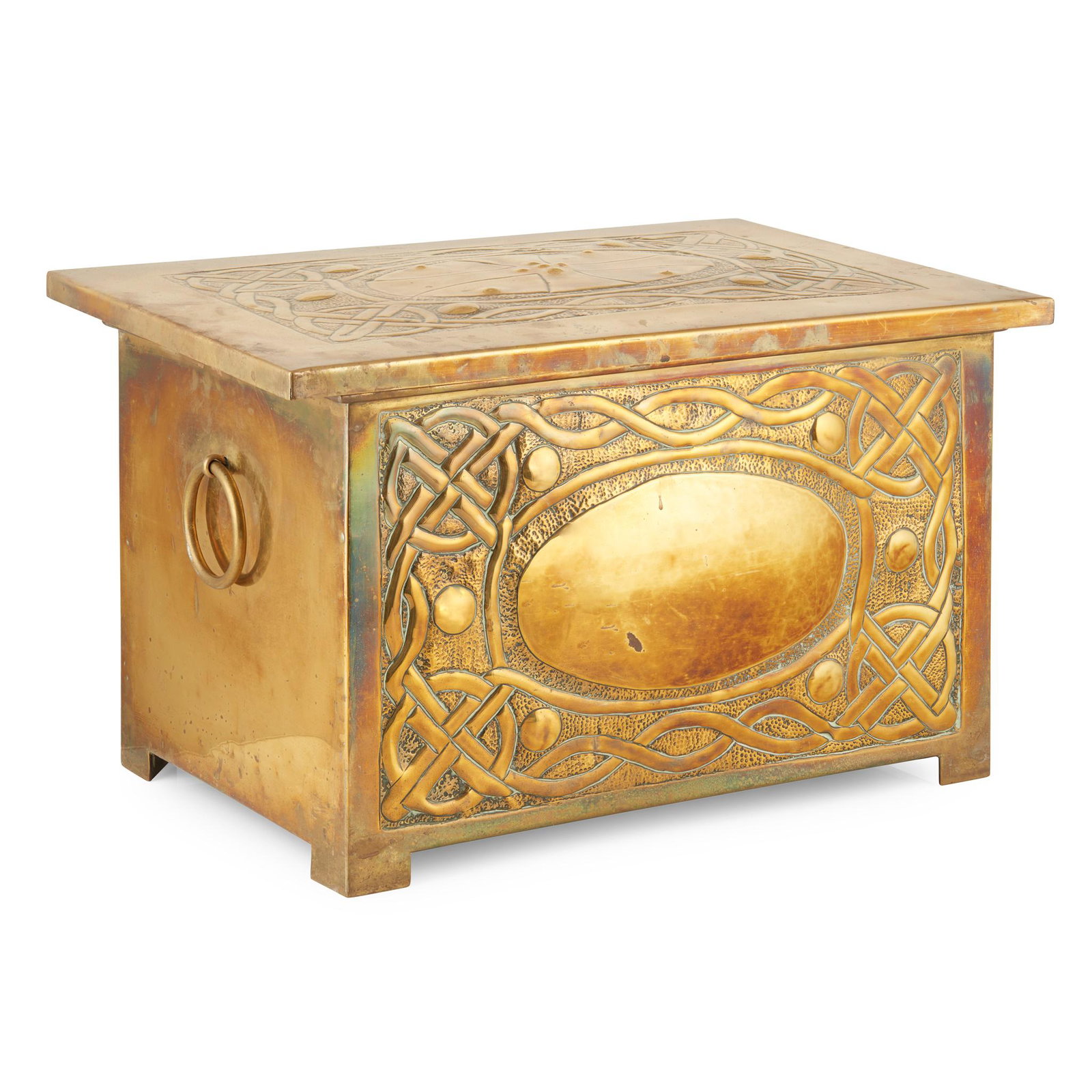 CELTIC REVIVAL COAL BOX, CIRCA 1910 (1 of 2)