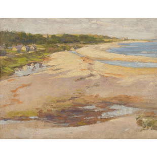 ERNEST ARCHIBALD TAYLOR (1874-1951) SANNOX BAY, ISLE OF ARRAN: ERNEST ARCHIBALD TAYLOR (1874-1951) SANNOX BAY, ISLE OF ARRAN oil on board, unsigned (29cm x 27.5cm)Provenance: Sotheby's, Jessie M. King and E.A. Taylor, Charles Rennie Mackintosh Society, Queen's Cr