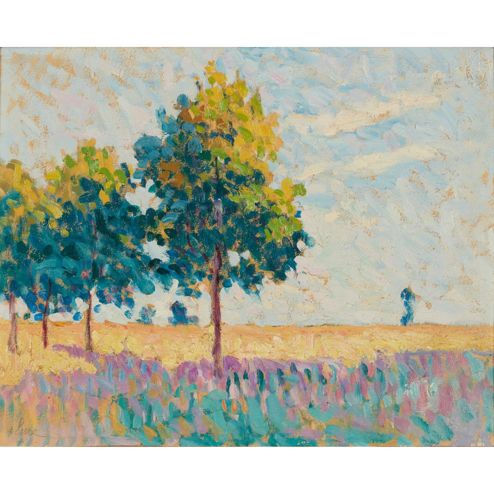 Maximilien Luce (French 1858-1941) Paysage: Maximilien Luce (French 1858-1941) Paysage signed (lower left) oil on Arches paper, laid down on canvas (28cm x 37.6cm (11in x 14 3/4in)) Provenance Galerie Schneider, Paris Sotheby's New York, Impres
