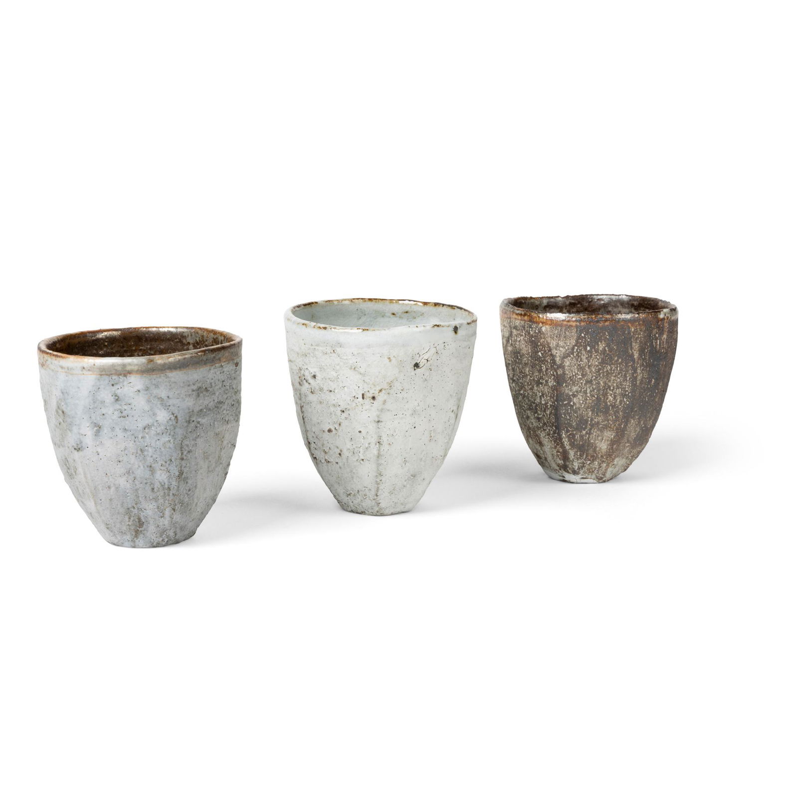 § Akiko Hirai (Japanese 1970-) Three Tea Bowls (1 of 3)