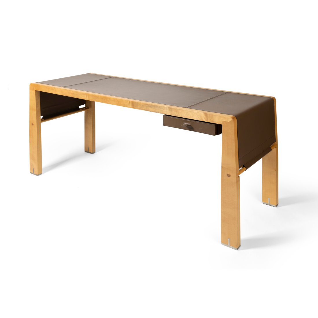 Chi Wing Lo (Chinese 1954-) for Giorgetti 'Eos' Writing Desk and 'Eon' Chest of Drawers: Chi Wing Lo (Chinese 1954-) for Giorgetti 'Eos' Writing Desk and 'Eon' Chest of Drawers the desk with metal label GIORGETTI / design CHI WING LO / MADE IN ITALY/ 059015 (to underside), with original p