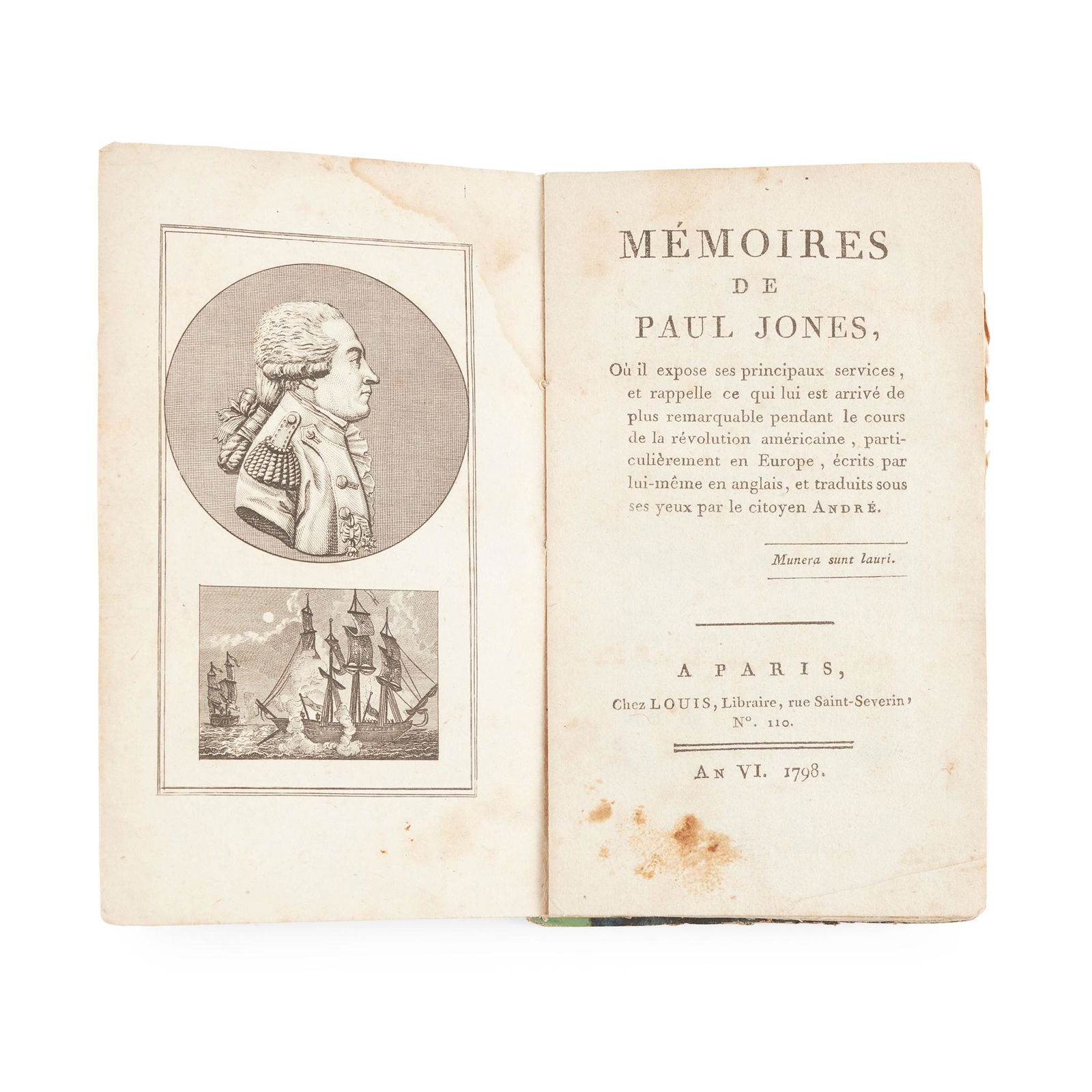 [American Revolution] Mémoires de Paul Jones (1 of 3)