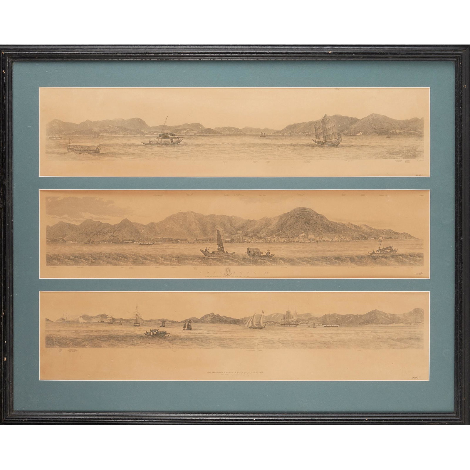Heath, Leopold (1817-1907) "Hong Kong &c.: Heath, Leopold (1817-1907) "Hong Kong &c. as seen from the Anchorage. Drawn by Lieut. L.G. Heath of HMS Iris 1846. London: Published according to Act of Parliament at the Hydrographic Office of the Ad