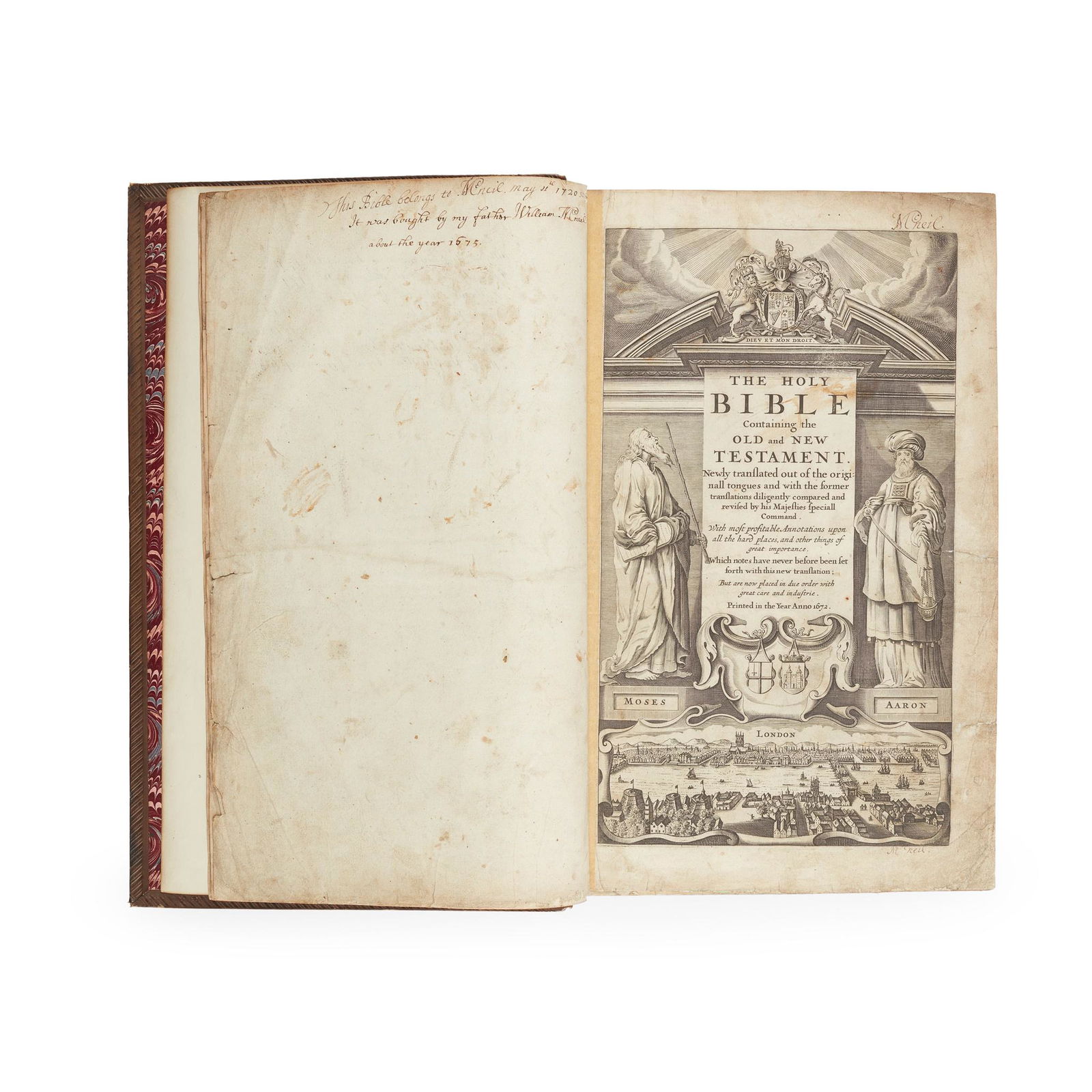 Bible; English; Authorised The Holy Bible containing the Old and New Testament (1 of 2)