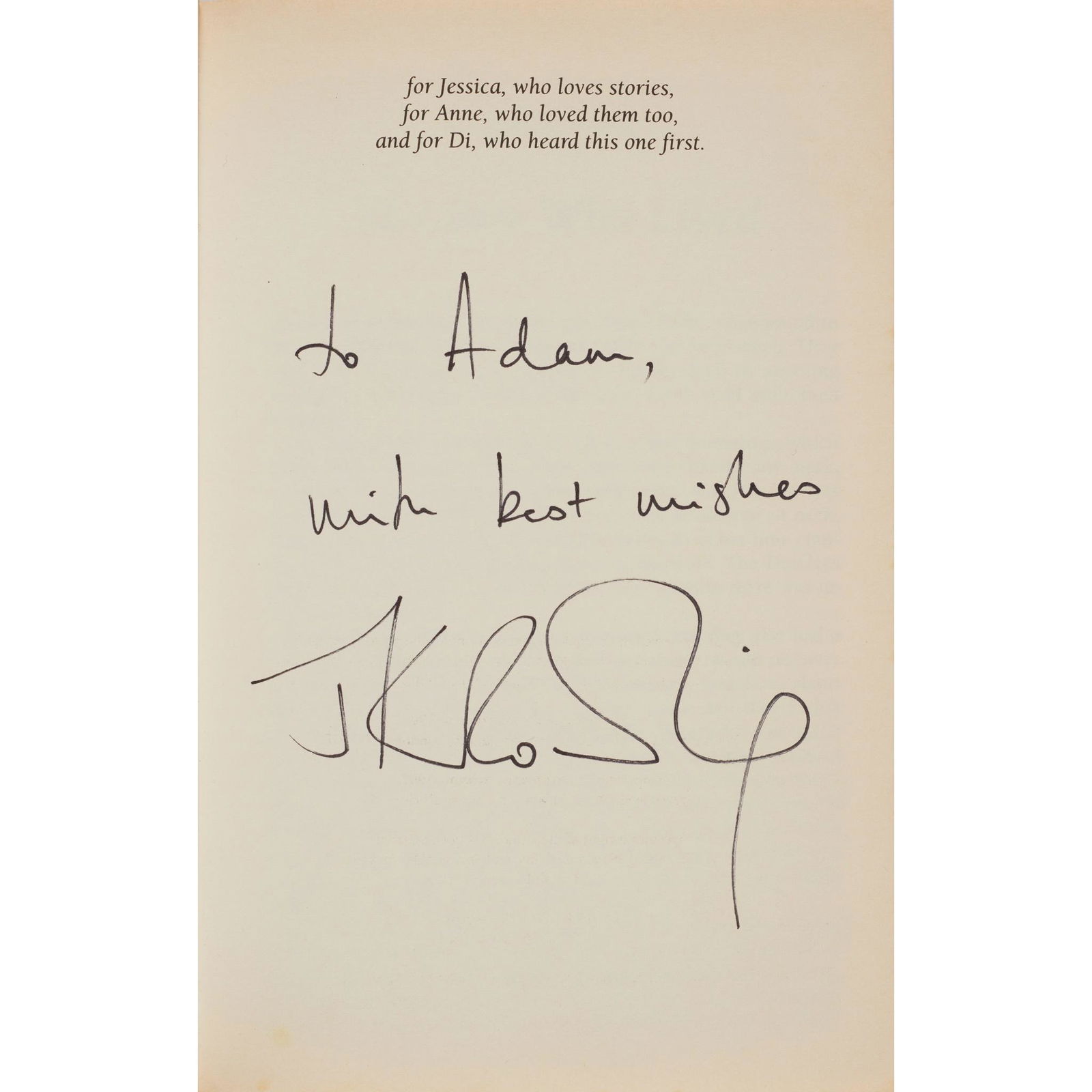 Rowling, J. K. The Philosopher's Stone: Rowling, J. K. The Philosopher's Stone London: Bloomsbury, 1997. First edition, twentieth impression (numberline reading '20' on title verso), paperback issue, inscribed by the author 'to Adam, with b