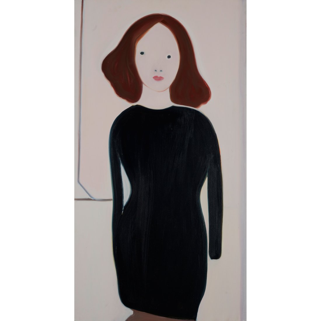 § MARI SUNNA (FINNISH 1972-) I DON'T THINK SO - 2002: Â§ MARI SUNNA (FINNISH 1972-) I DON'T THINK SO - 2002 Signed, titled and dated verso, oil on board (100.5cm x 60cm (39.5in x 23.75in), unframed)