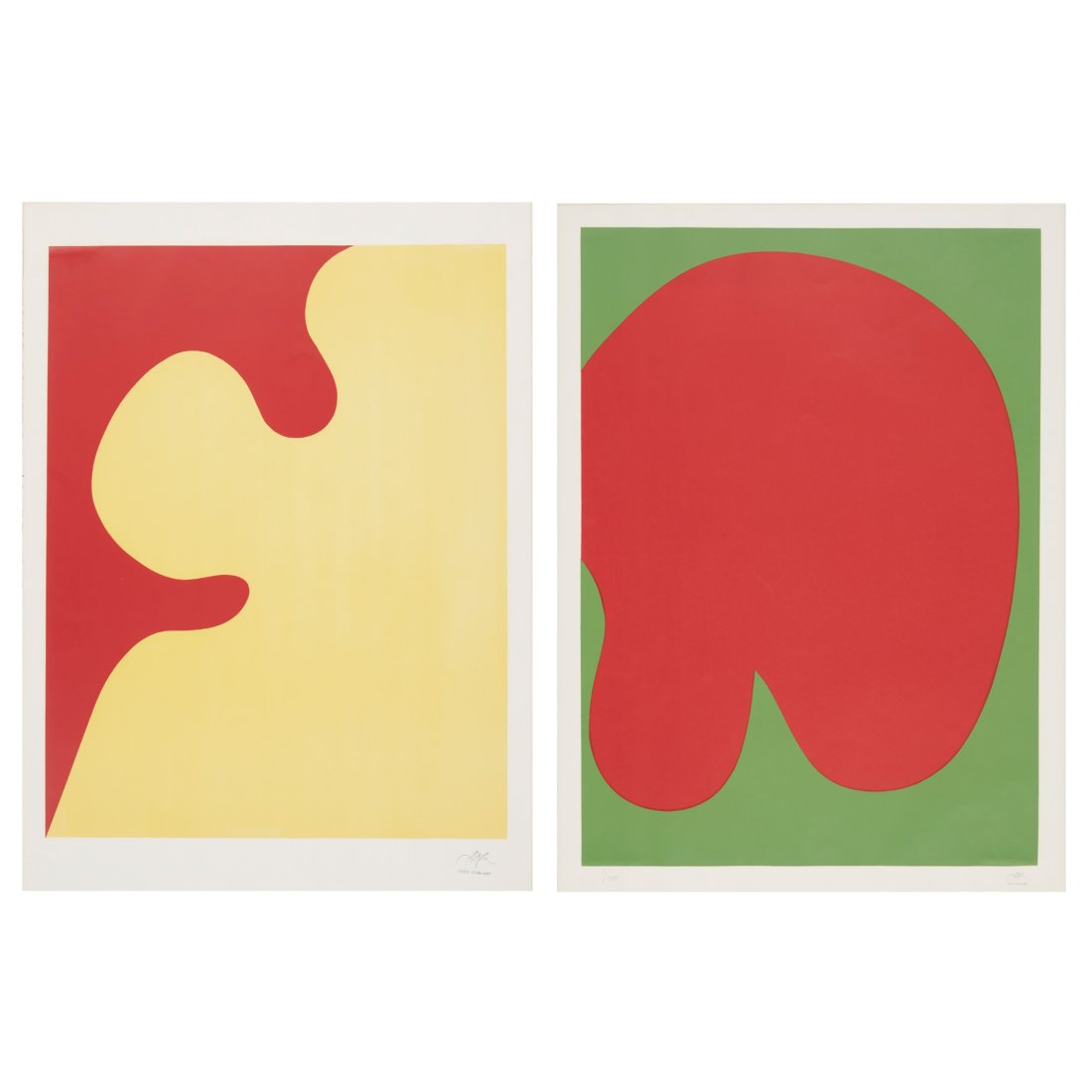 § HANS ARP (FRENCH/GERMAN 1886-1966) AFFICHE ST GALLEN I & III - 1966 (1 of 5)