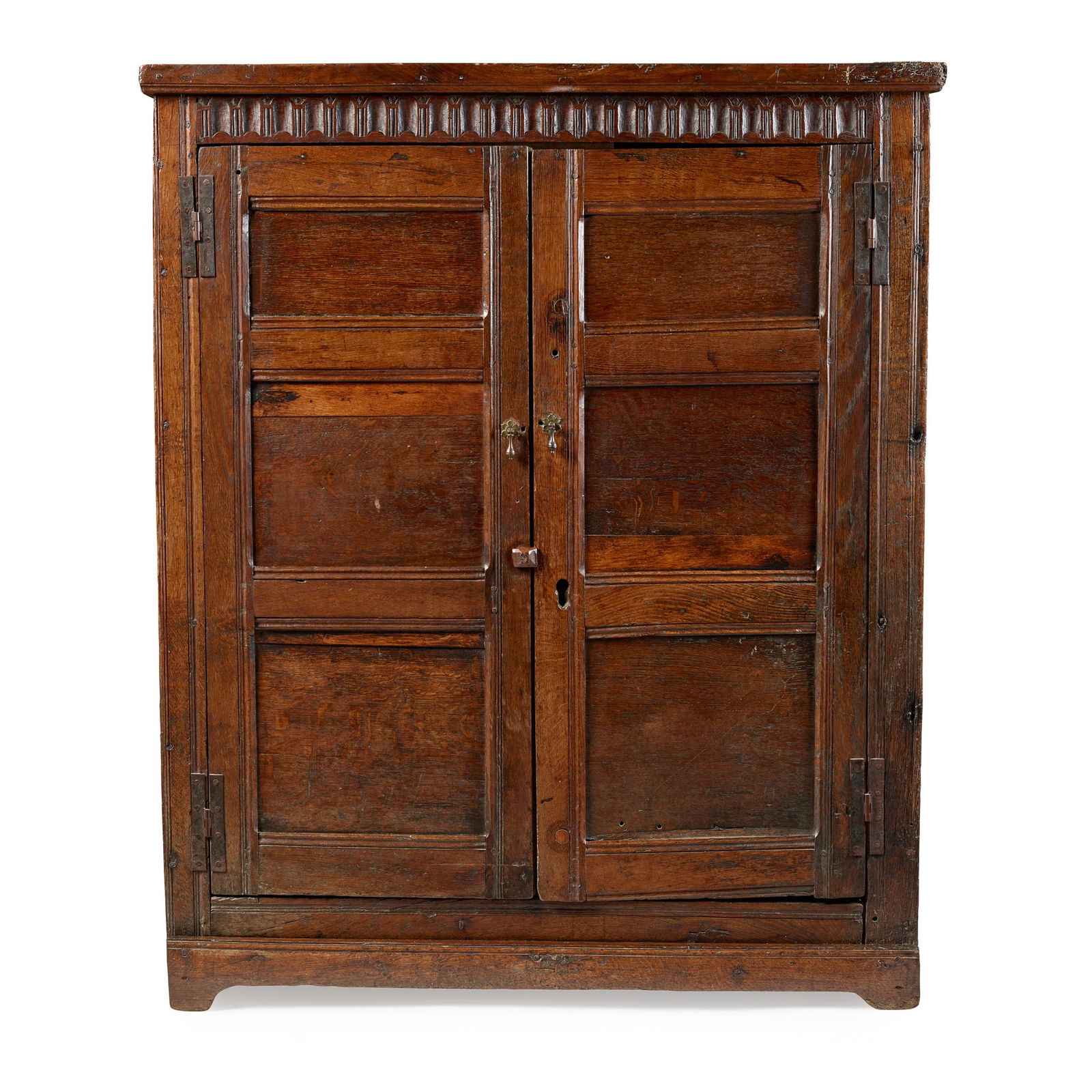 OAK PRESS CUPBOARD LATE 17TH CENTURY (1 of 3)