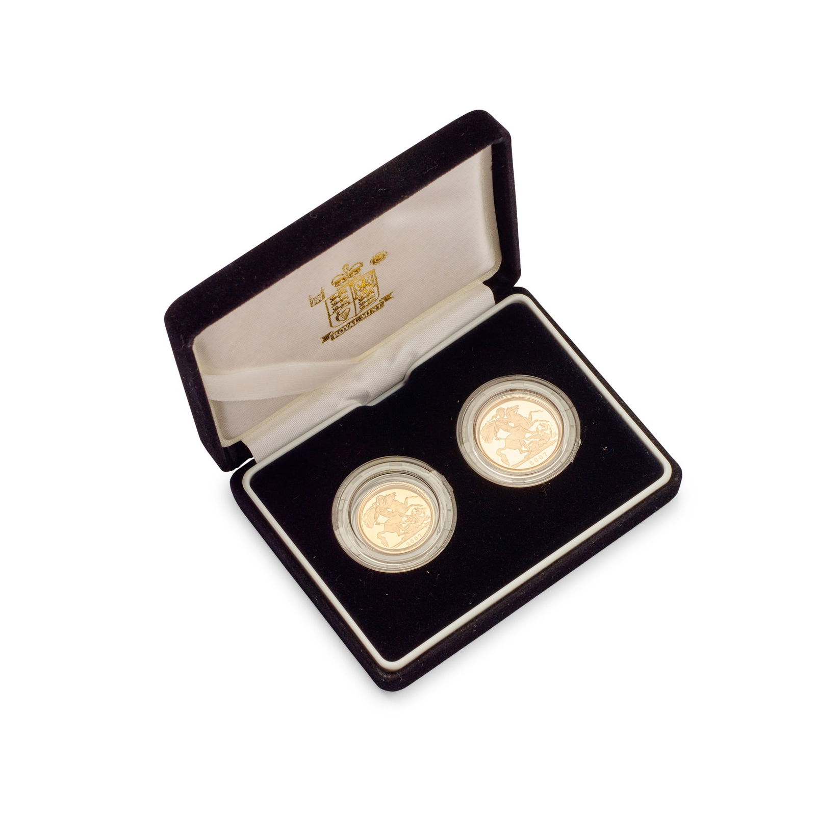 2007 UK Gold Proof Sovereign and Half Sovereign: 2007 UK Gold Proof Sovereign and Half Sovereign 2007 cased sovereign and half sovereign proof in case and with booklets