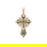 Percossi Papi: An enamel and gem-set cross pendant