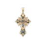 Percossi Papi: An enamel and gem-set cross pendant