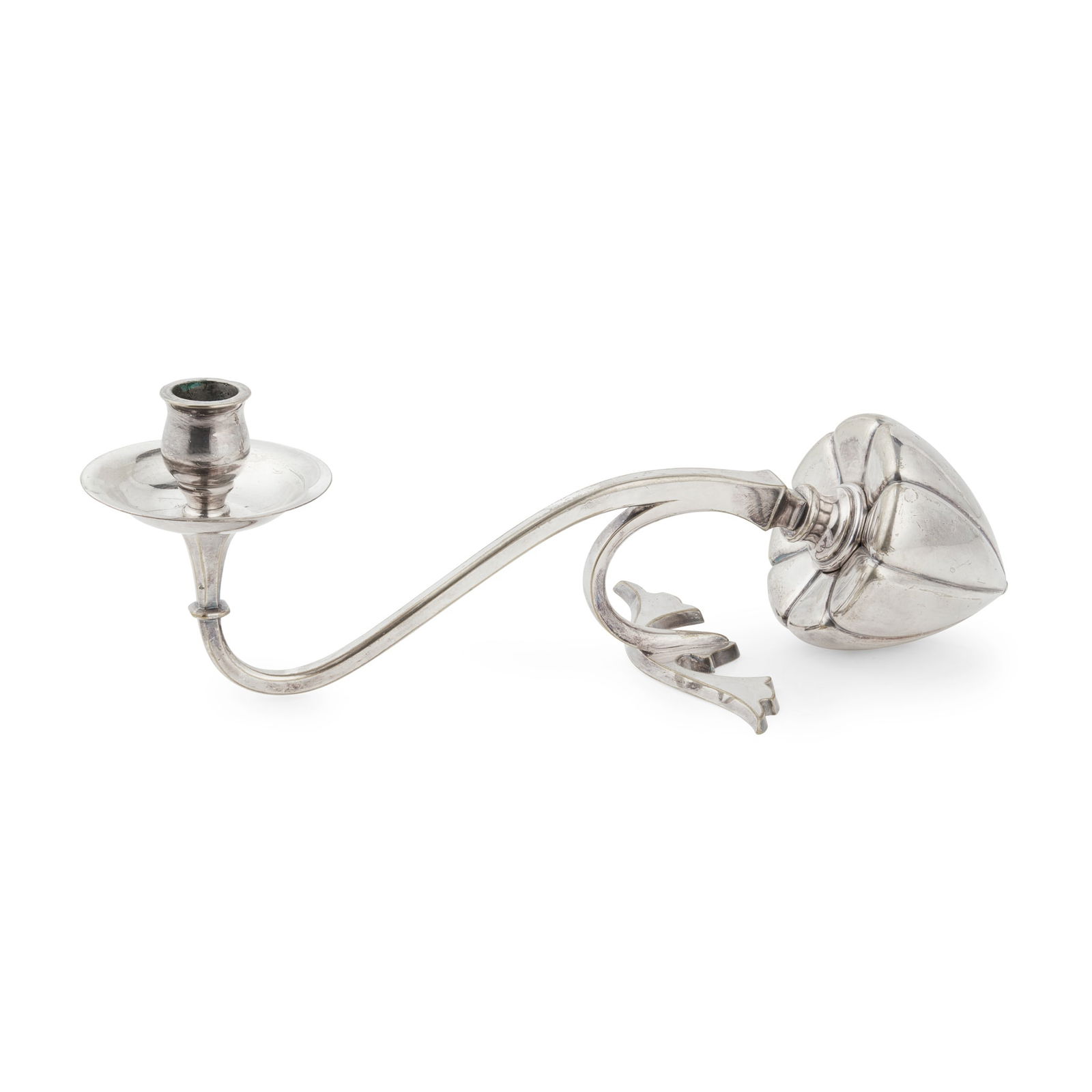 W. A. S. BENSON (1854-1924) CANDLESTICK, CIRCA 1890 (1 of 2)