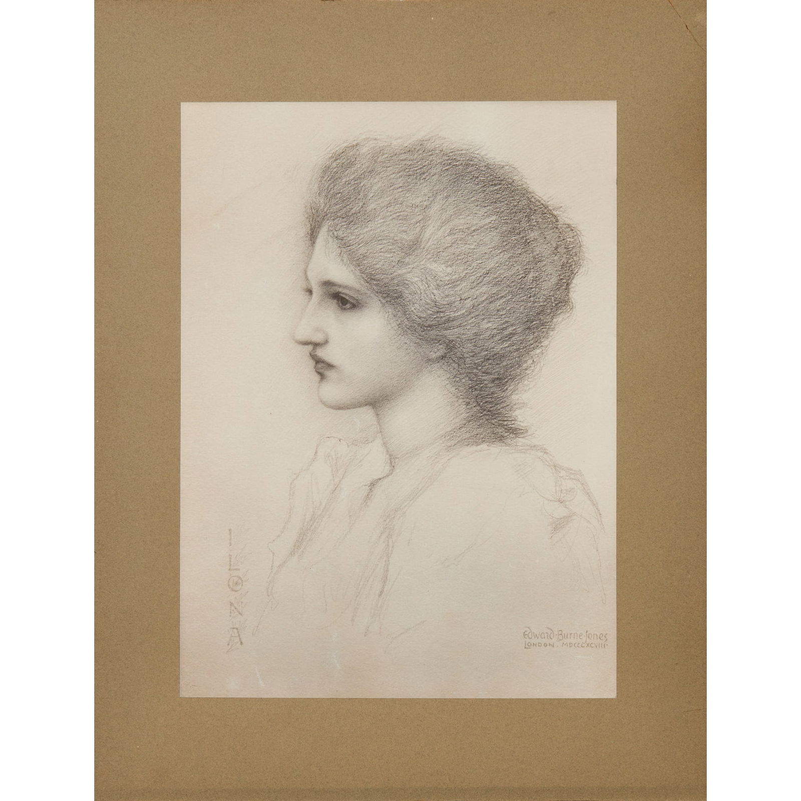 Frederick Hollyer (1837-1933) After Sir Edward Burne Jones Ilona Auction