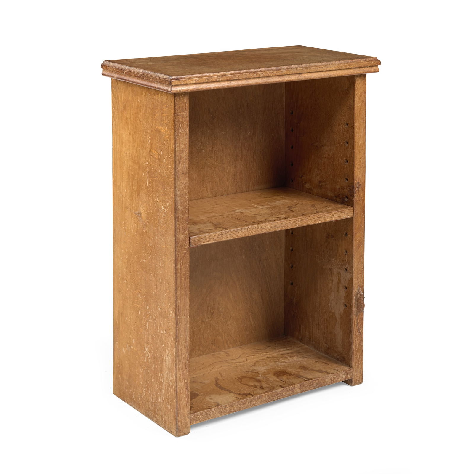 ROBERT ‘MOUSEMAN’ THOMPSON (1876-1955) LOW BOOKCASE, 1950's: ROBERT ‘MOUSEMAN’ THOMPSON (1876-1955) LOW BOOKCASE, 1950's oak, with carved mouse signature (49.5cm wide, 69cm high, 27cm deep) Provenance: Purchased from the vendor's uncle and aunt from