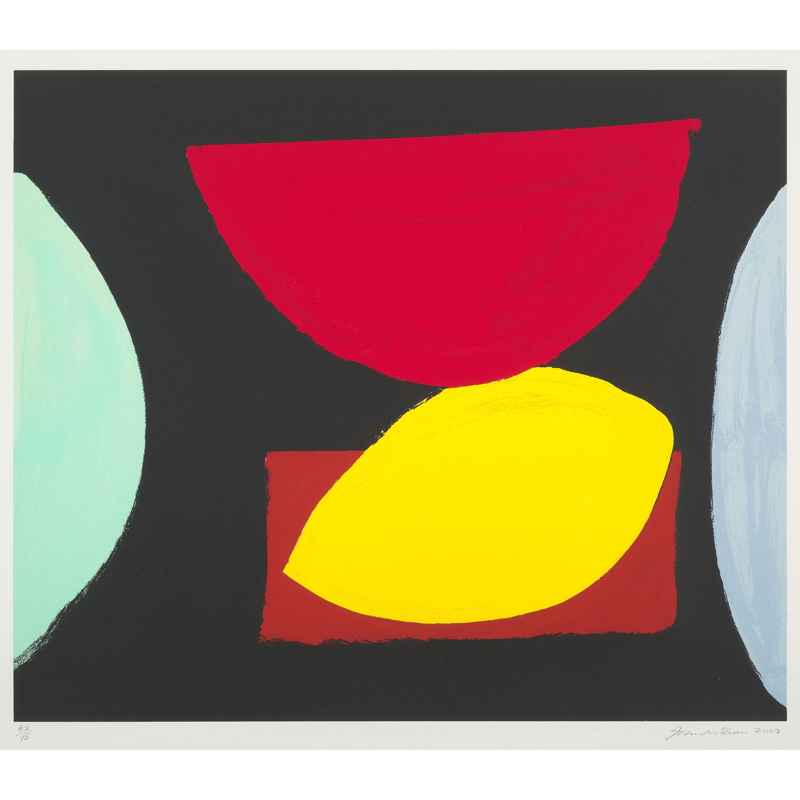 § JOHN MCLEAN (SCOTTISH 1939-2019) SOUTH BRIDGE - 2003: § JOHN MCLEAN (SCOTTISH 1939-2019) SOUTH BRIDGE - 2003 Screenprint, 42/75, signed, numbered and dated in pencil to margin (the image 55.5cm x 66cm (21.75in x 26in))