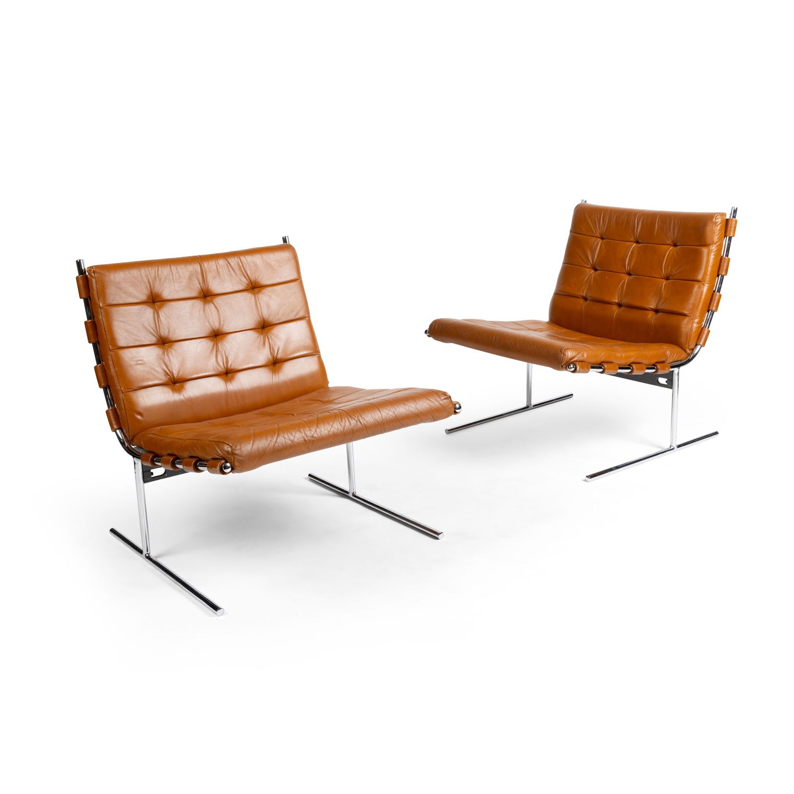 Jorge Zalszupin (Brazilian 1922-2020) for L'Atelier T-Invertido Pair of 'Oxford' Chairs (1 of 2)