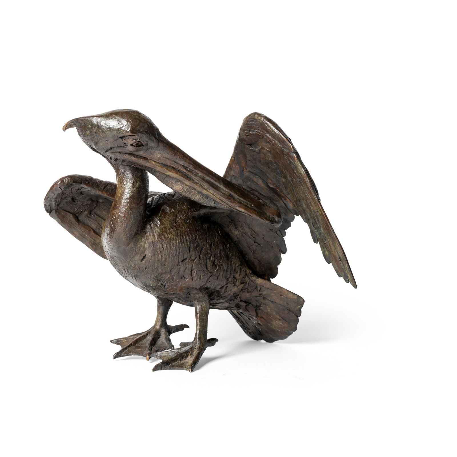 § Hamish Mackie (British 1973-) Pelican, 2005: § Hamish Mackie (British 1973-) Pelican, 2005 initialled, dated and numbered 1/1, bronze (30cm high, 30.5cm wide (11 3/4in high, 12in wide)) Provenance Commissioned directly from the Artist, 2005