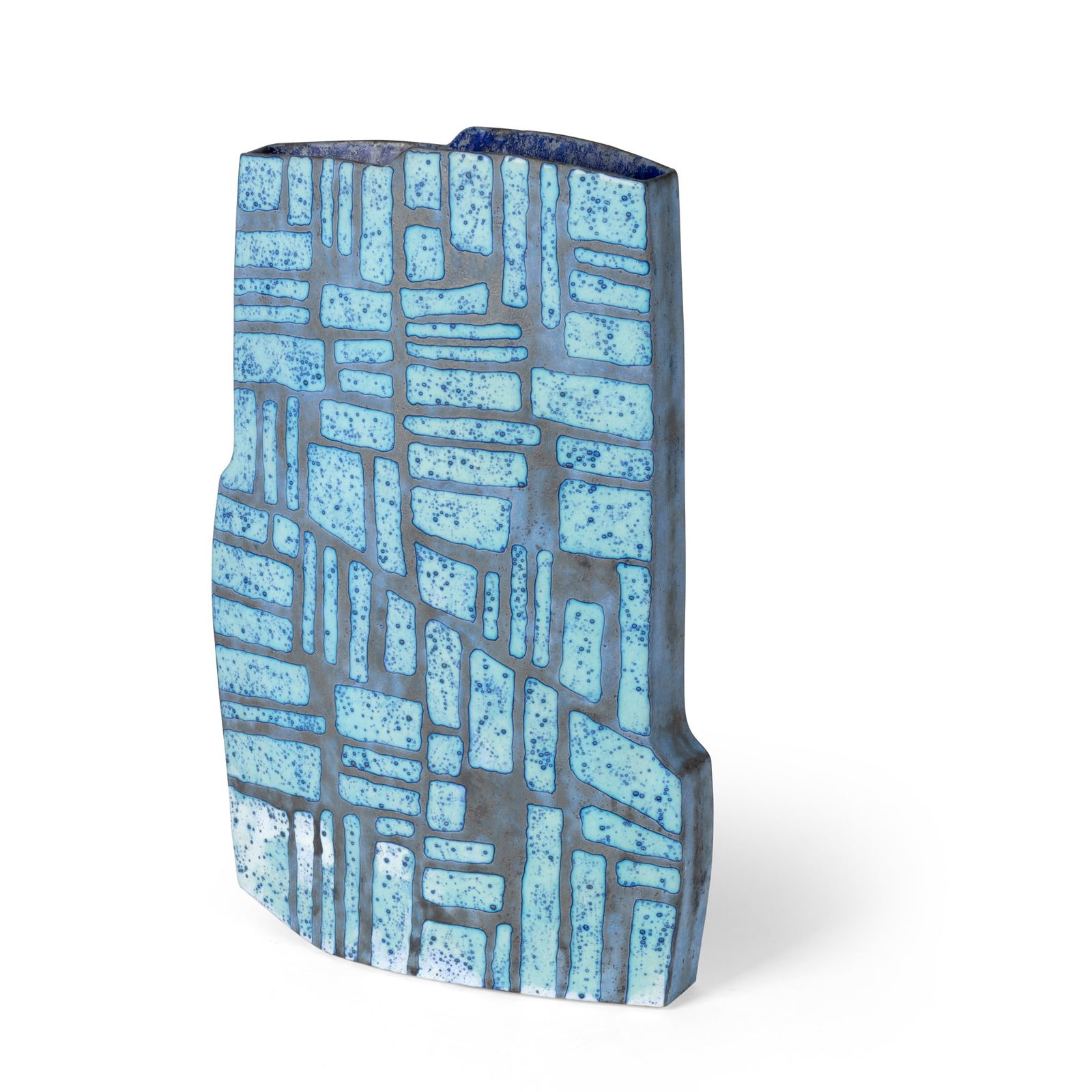 Peter Beard (British 1951-) Vessel, 2021: Peter Beard (British 1951-) Vessel, 2021 impressed artist's seal, stoneware (53.5cm high, 31cm wide, 10.5cm deep (21in high, 12 1/4in wide, 4 1/8in deep))