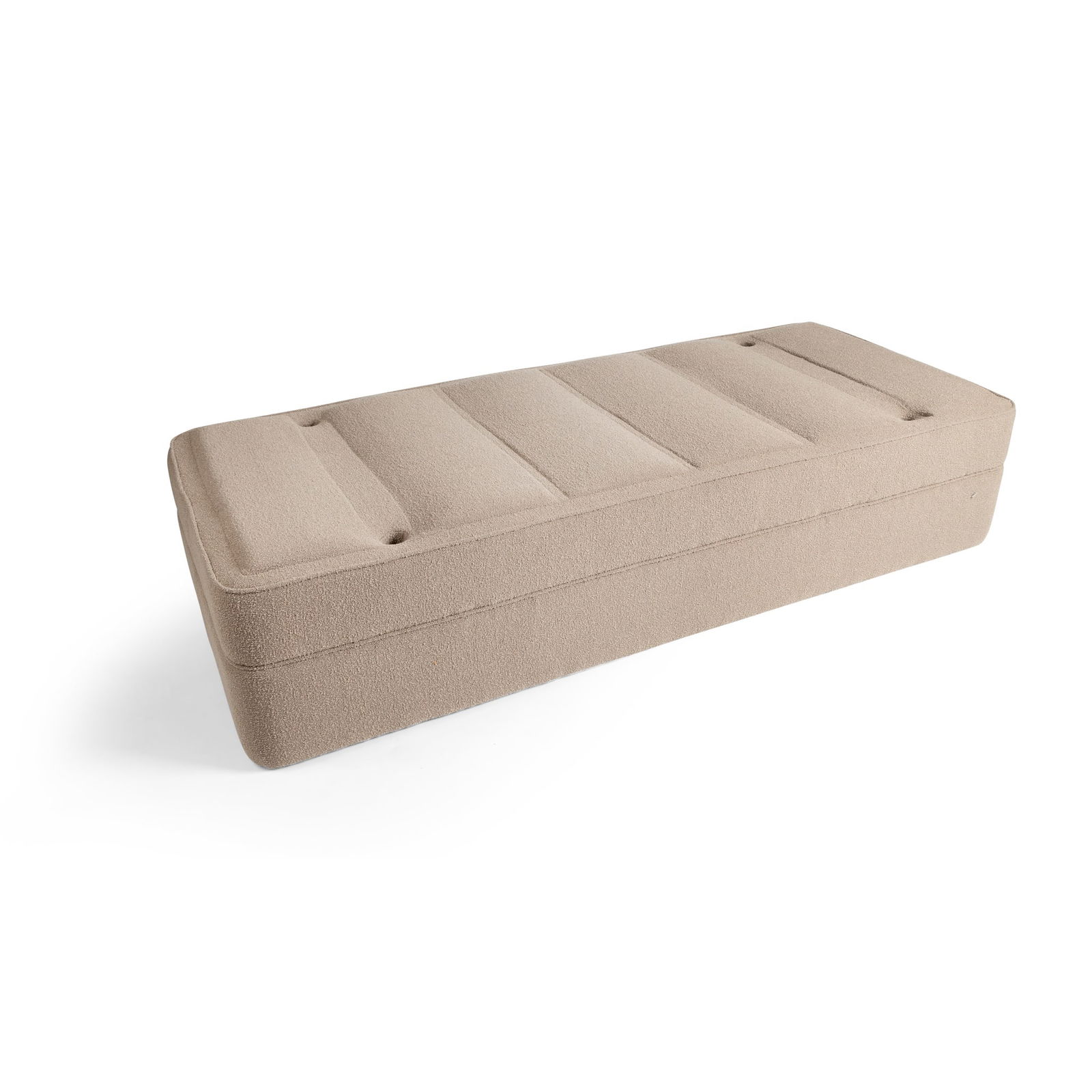 § Rachel Whiteread (British 1963-) Daybed, 1999: § Rachel Whiteread (British 1963-) Daybed, 1999 3/10, manufacturer's label (to underside), beech frame, foam and wool upholstery (44cm high x 80cm wide x 190cm deep (17 1/4in high x 31 1/2in wide