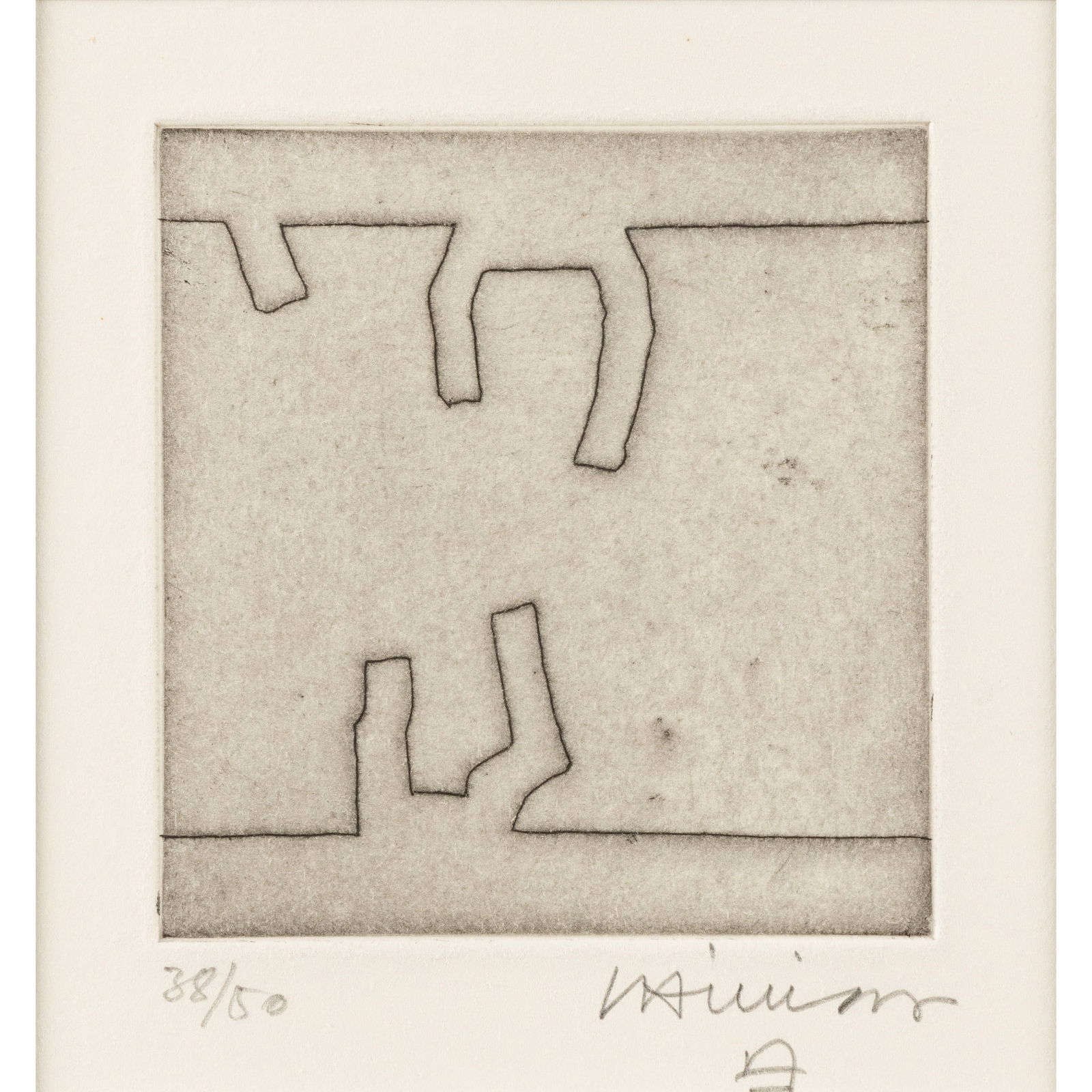 § † Eduardo Chillida (Spanish 1924-2002) Ze I - Que, 1969 (Koelen 69016) (1 of 3)