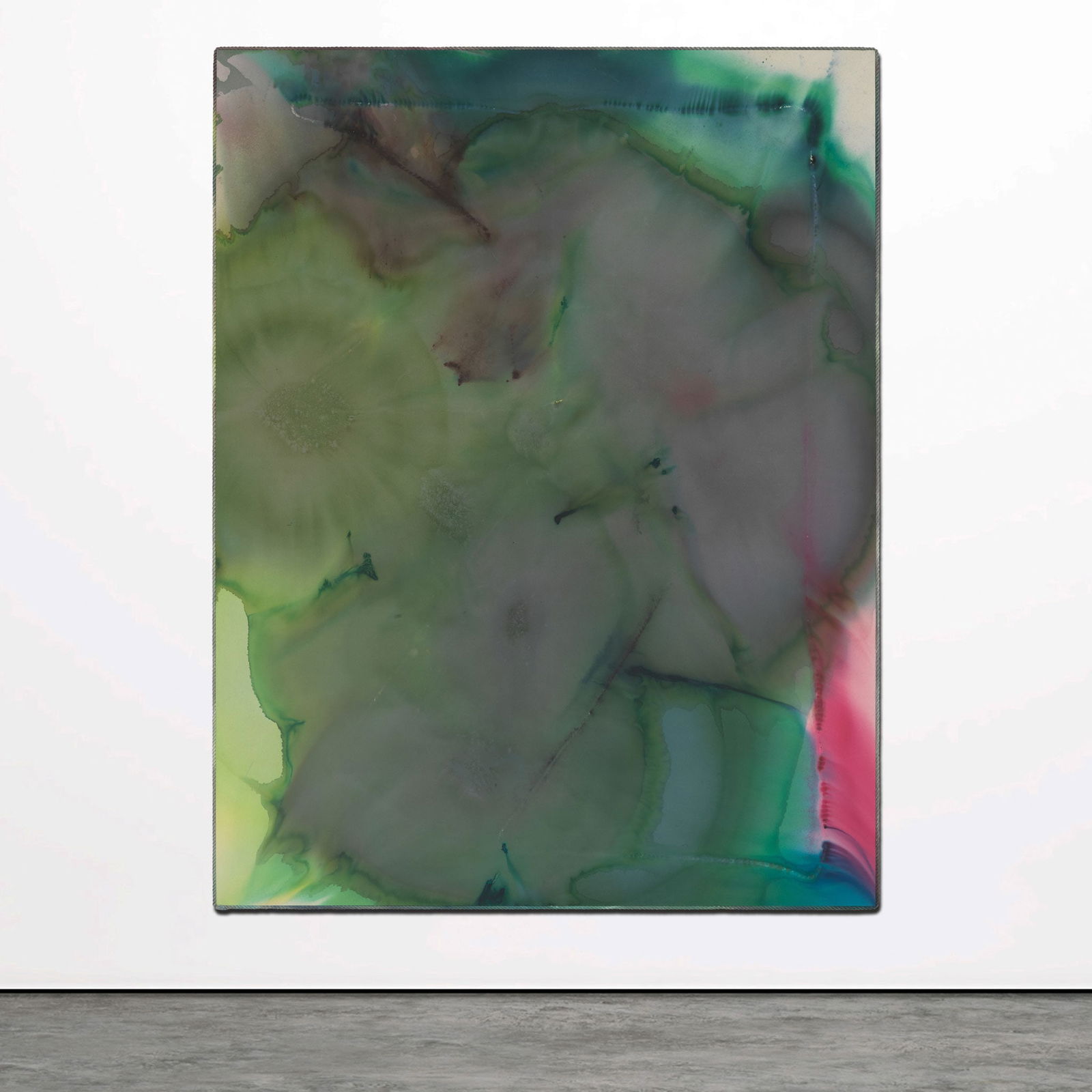 Sam Falls (American 1980-) UNTITLED (Venice Rain, Rope 6) (FALLS 39744), 2013: Sam Falls (American 1980-) UNTITLED (Venice Rain, Rope 6) (FALLS 39744), 2013 fabric dye on rope and canvas (277cm x 208cm (109in x 82in)) Provenance The Artist Galerie Eva Presenhuber, Zurich, where