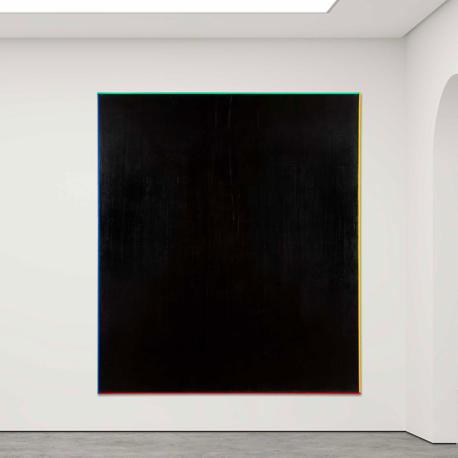 § Marc Vaux (British 1932-) Beginning, 1977: § Marc Vaux (British 1932-) Beginning, 1977 signed and dated in charcoal (verso), also signed and titled on stretcher (verso) acrylic on canvas (212cm x 186.5cm (83 1/2in x 73 3/4in)) Provenance