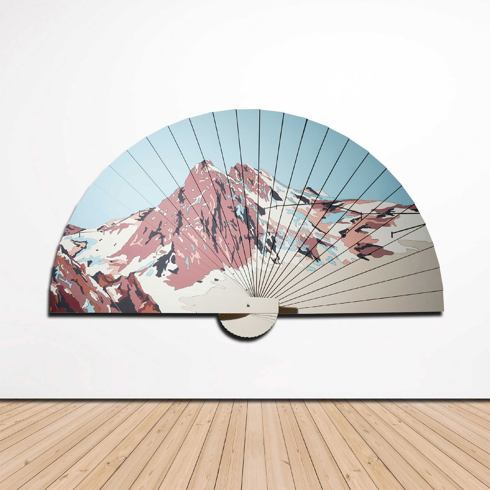 § Yehudit Sasportas (Israeli 1969-) It's a Fan, 2001-03: Â§ Yehudit Sasportas (Israeli 1969-) It's a Fan, 2001-03 acrylic and ink on MDF (163cm x 277cm (64 1/4in x 109in)) Provenance The Artist Loushy Art & Editions, Tel Aviv, where acquired by the presen