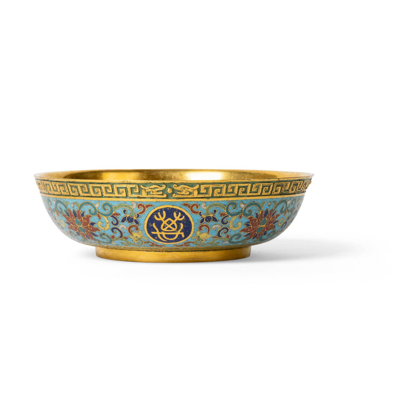Cloisonné And Champlevé Enamel Dish Qing Dynasty Auction