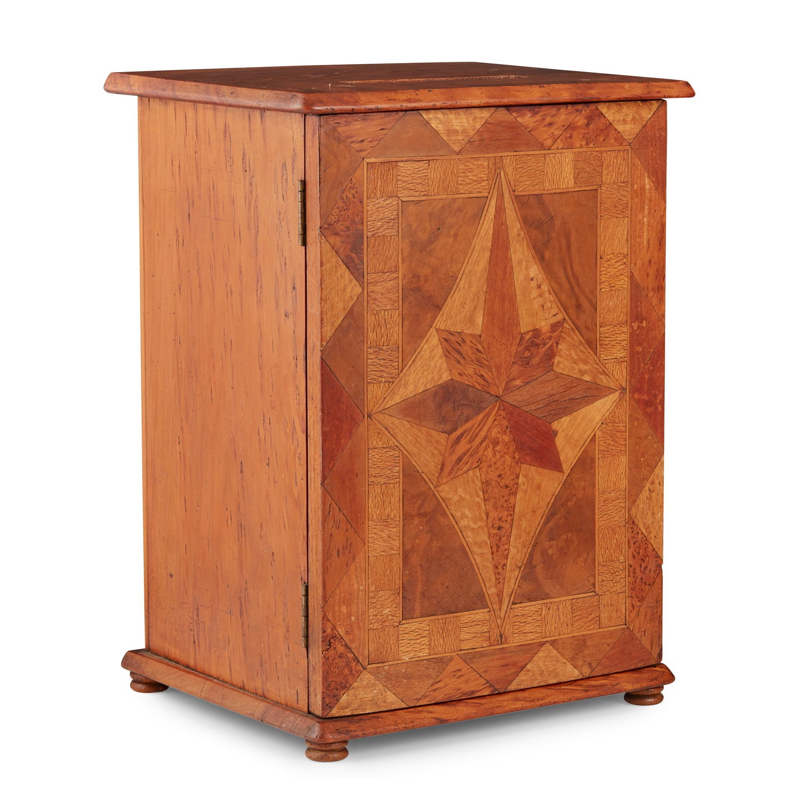 PARQUETRY AND WALNUT COUNTRY HOUSE POST BOX 19TH CENTURY (1 of 2)