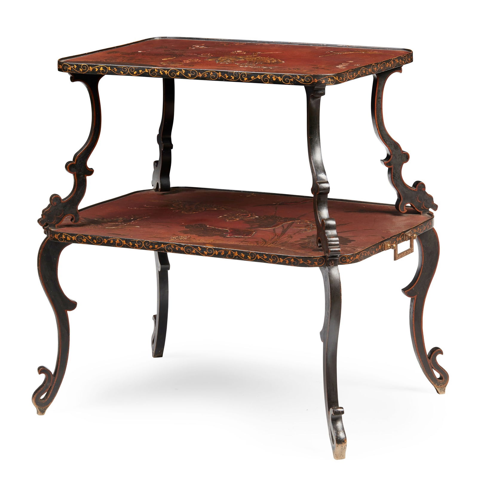 FRENCH JAPANNED TWO TIER ÉTAGERE 19TH CENTURY (1 of 1)