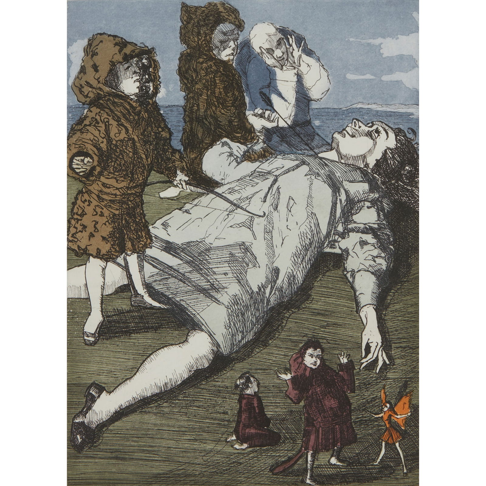 §  PAULA REGO R.A. (BRITISH/PORTUGESE 1935-2022)  TOOTLES SHOOTS WENDY, FROM 'THE PETER PAN (1 of 3)
