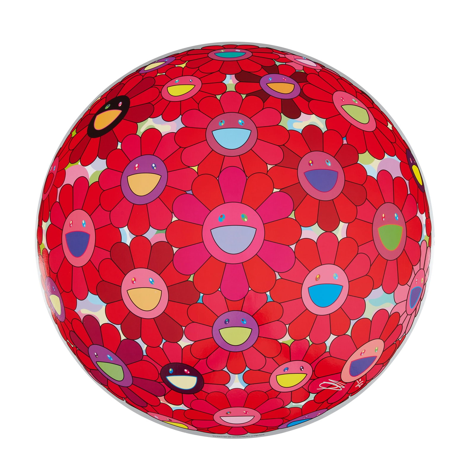 TAKASHI MURAKAMI (JAPANESE 1962-)  LET US DEVOTE OUR HEARTS - 2022 (1 of 2)