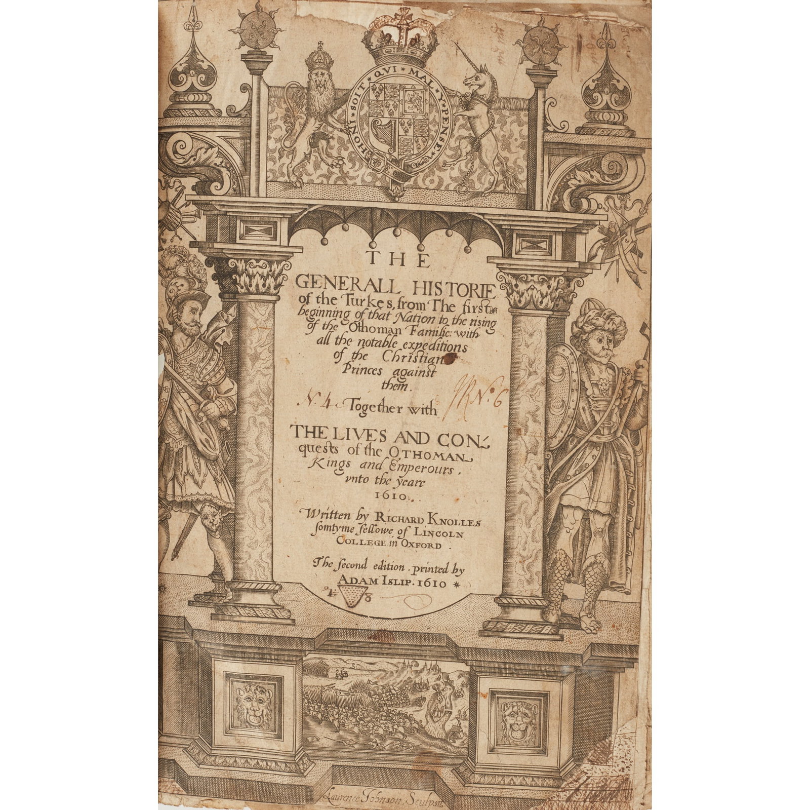 Knolles, Richard The Generall Historie of the Turkes (1 of 1)