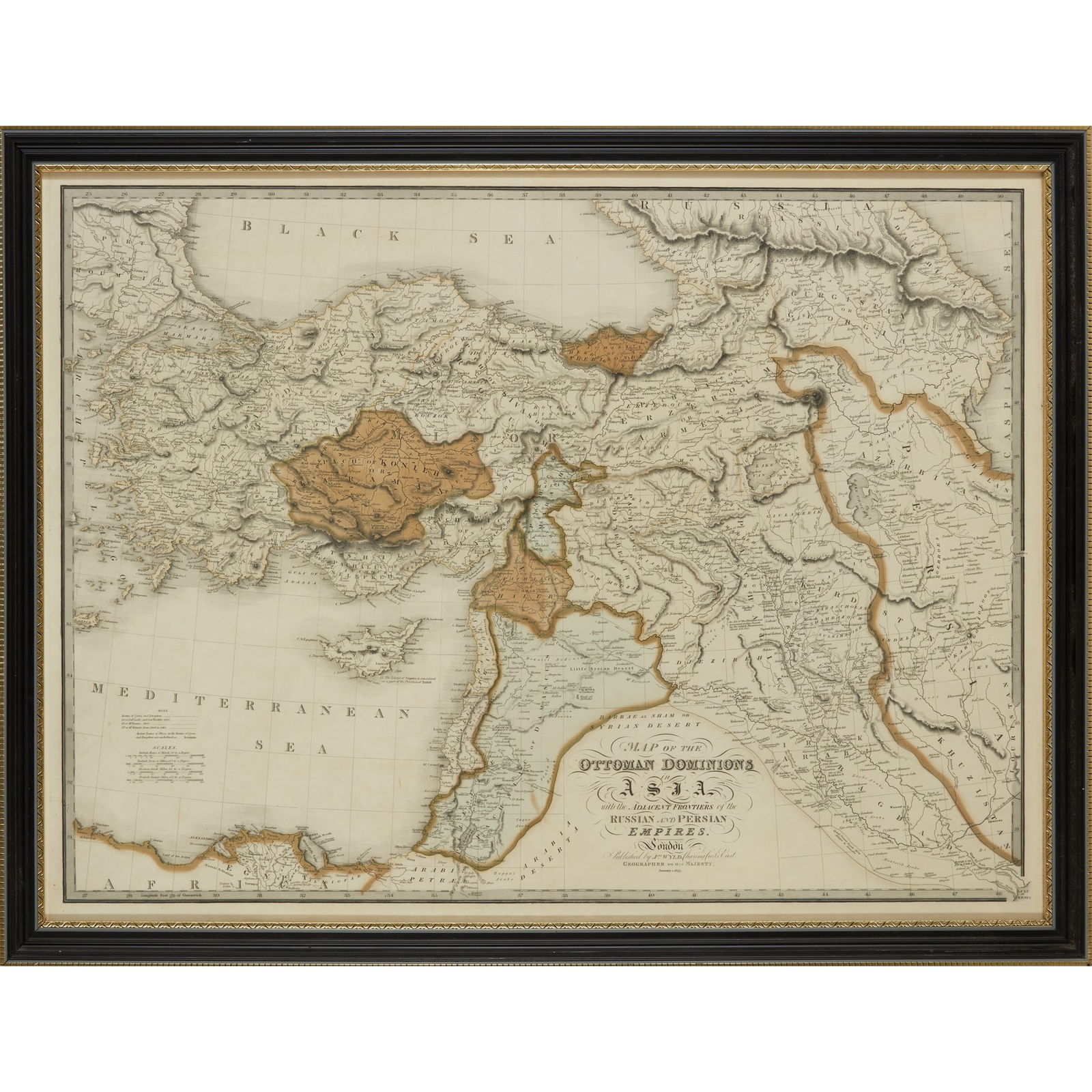 Wyld, James Set of maps - Middle East, Greece and Turkey (1 of 2)