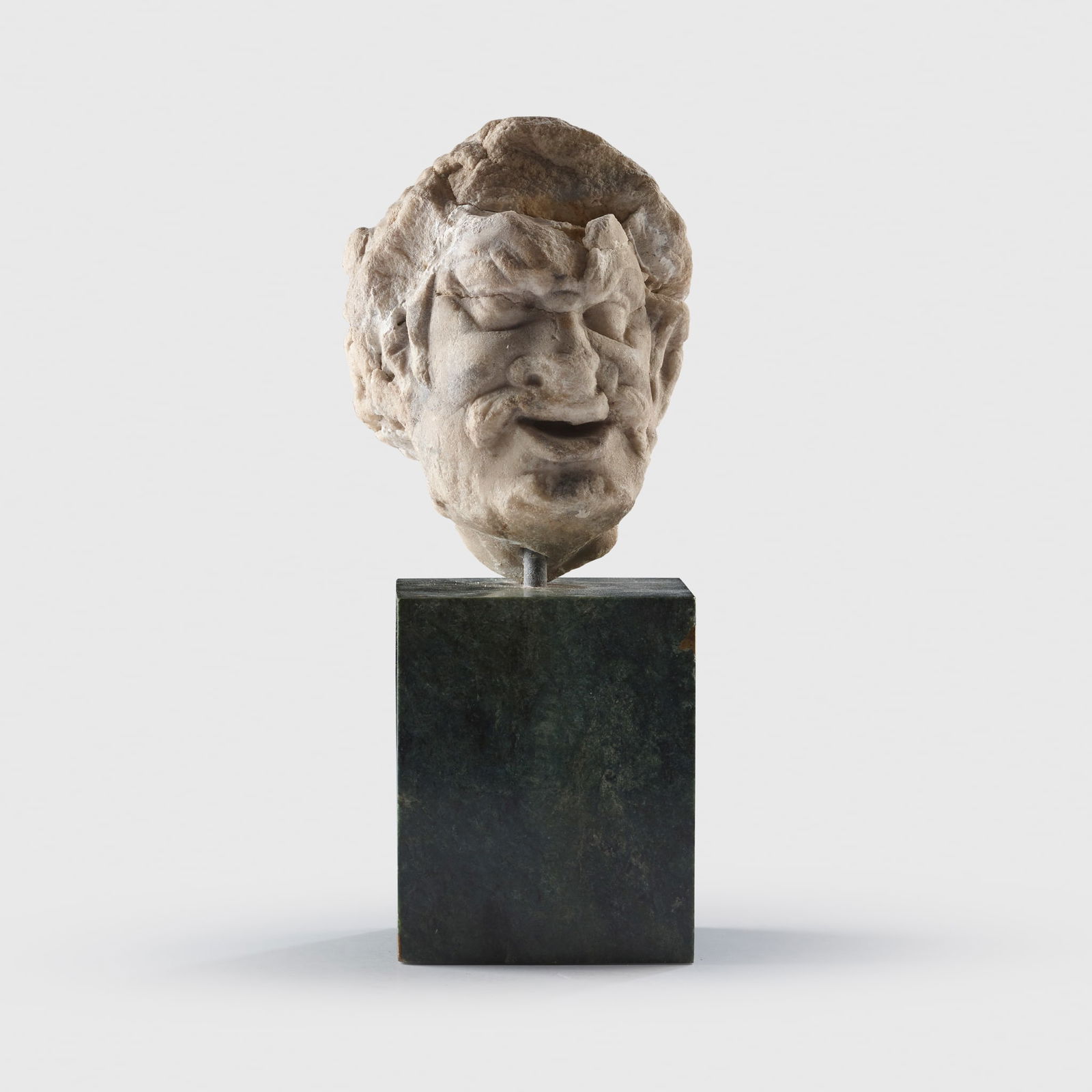 ROMAN MARBLE HEAD OF PAN (1 of 3)