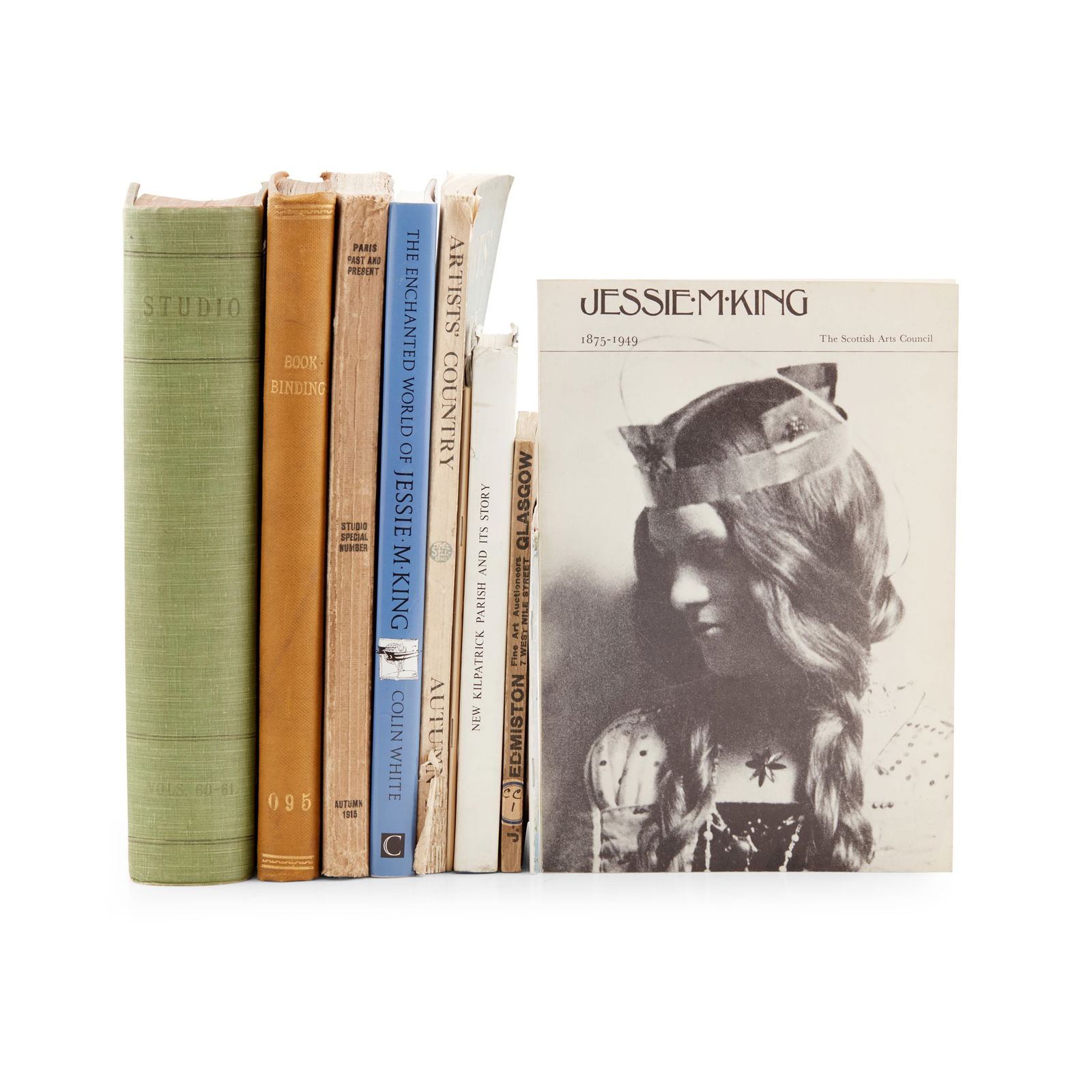 CHARLES RENNIE MACKINTOSH AND JESSIE MARION KING: CHARLES RENNIE MACKINTOSH AND JESSIE MARION KING COLLECTION OF BOOKS AND CATALOGUES Blair, Matthew, The Paisley Thread, Paisley: Alexander Gardner; Howarth, Thomas, Charles Rennie Mackintosh and the M